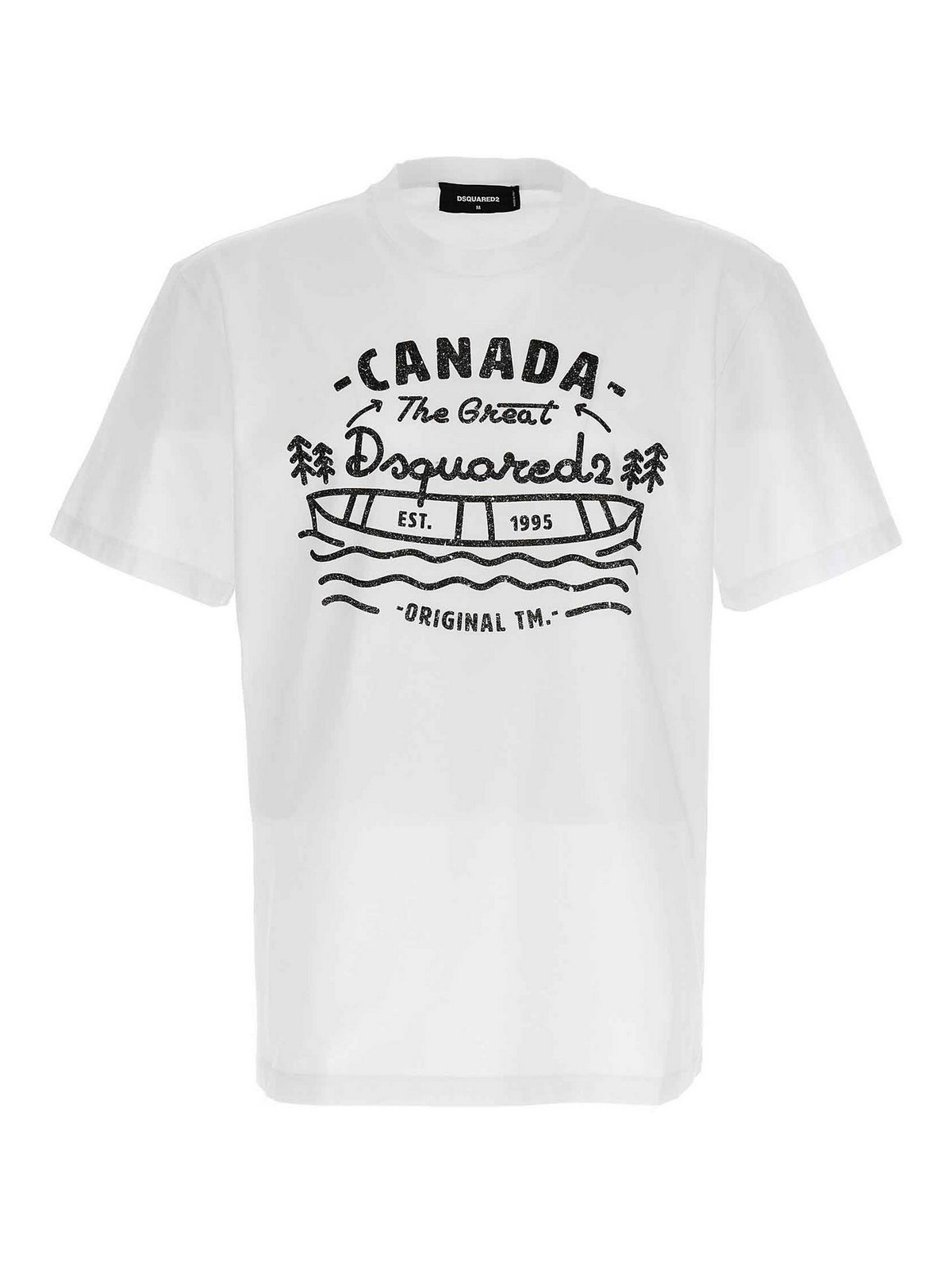 Logo print t-shirt S74GD1185S22427100 (Dsquared2 / Tシャツ・カットソー ) | Dsquared2 (ディースクエアード)