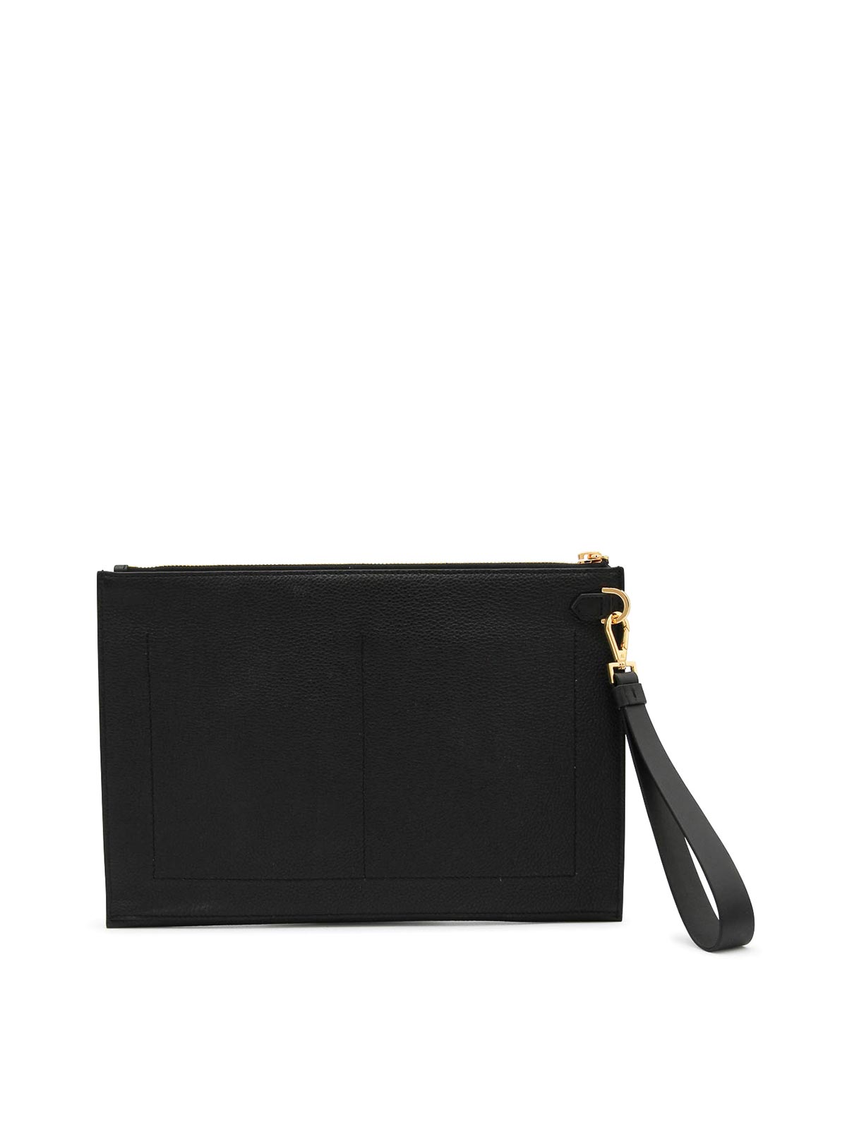 Black leather pouches H0486LCL213G1N001 (TOM FORD / クラッチバッグ・ポーチ ) | TOM FORD (トムフォード)(1)