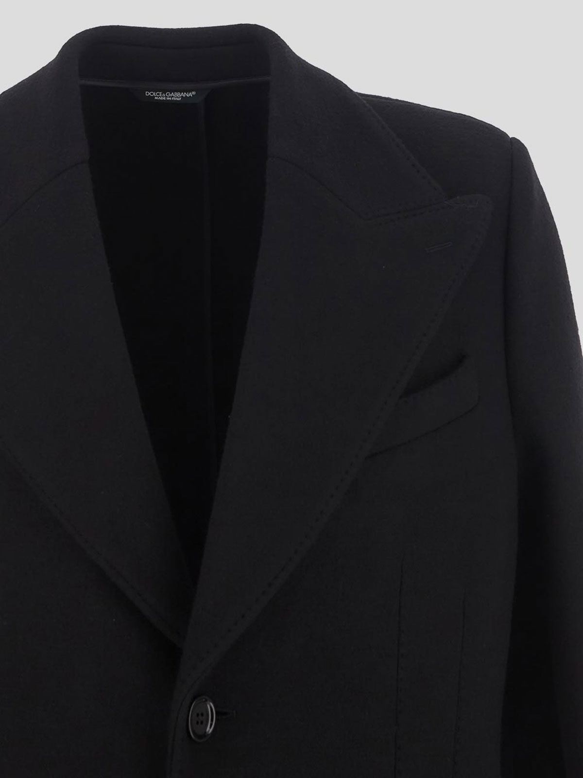 Black Felted Coat G040VTHU7QVN0000 (Dolce & Gabbana / コート・ダウン ) | Dolce & Gabbana (ドルチェガッバーナ)(2)