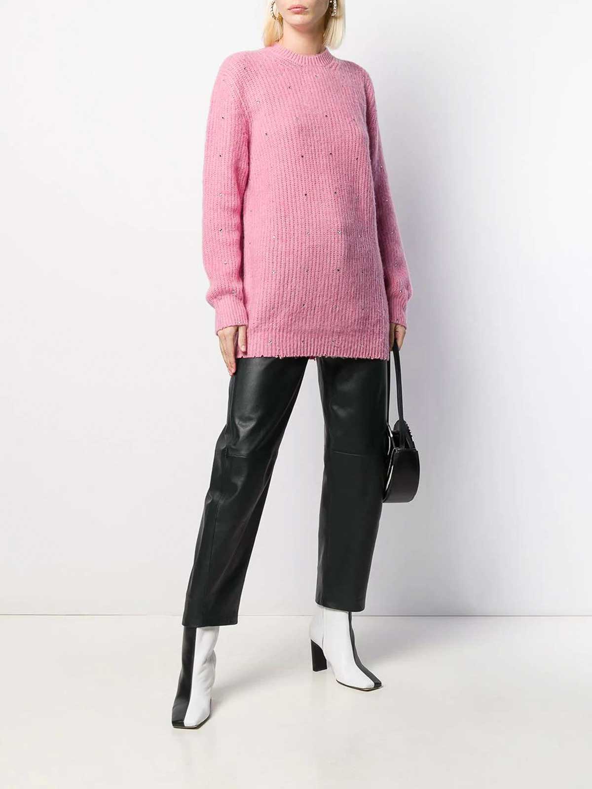 ter knit pink 2742MDM25719595812 (MSGM / ニット・セーター・カーディガン ) | MSGM (エムエスジーエム)(1)