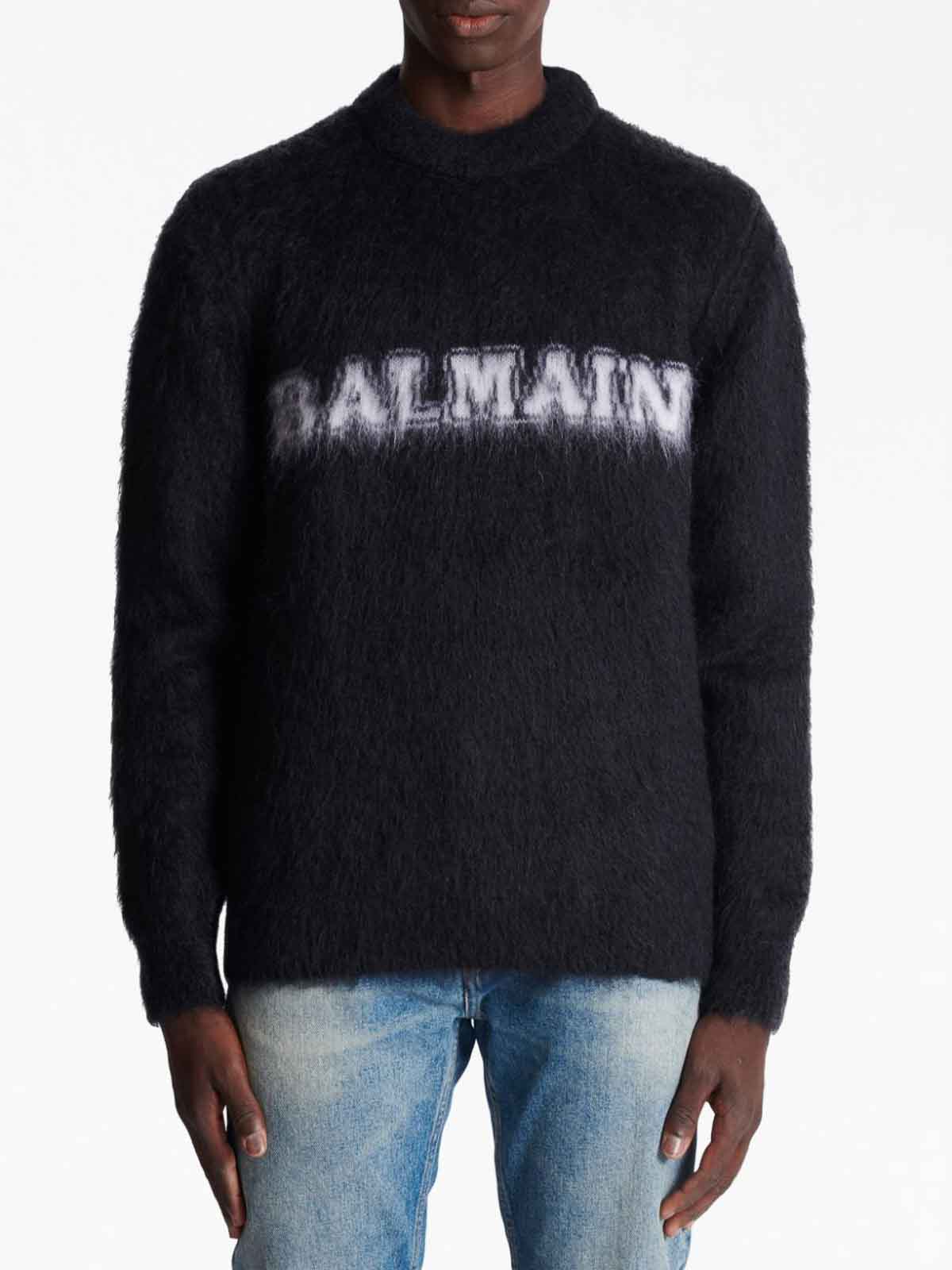 Balmain Logo-Print crewneck BH0KD000KF38EAB (Balmain / ニット・セーター・カーディガン ) | Balmain (バルマン)(2)