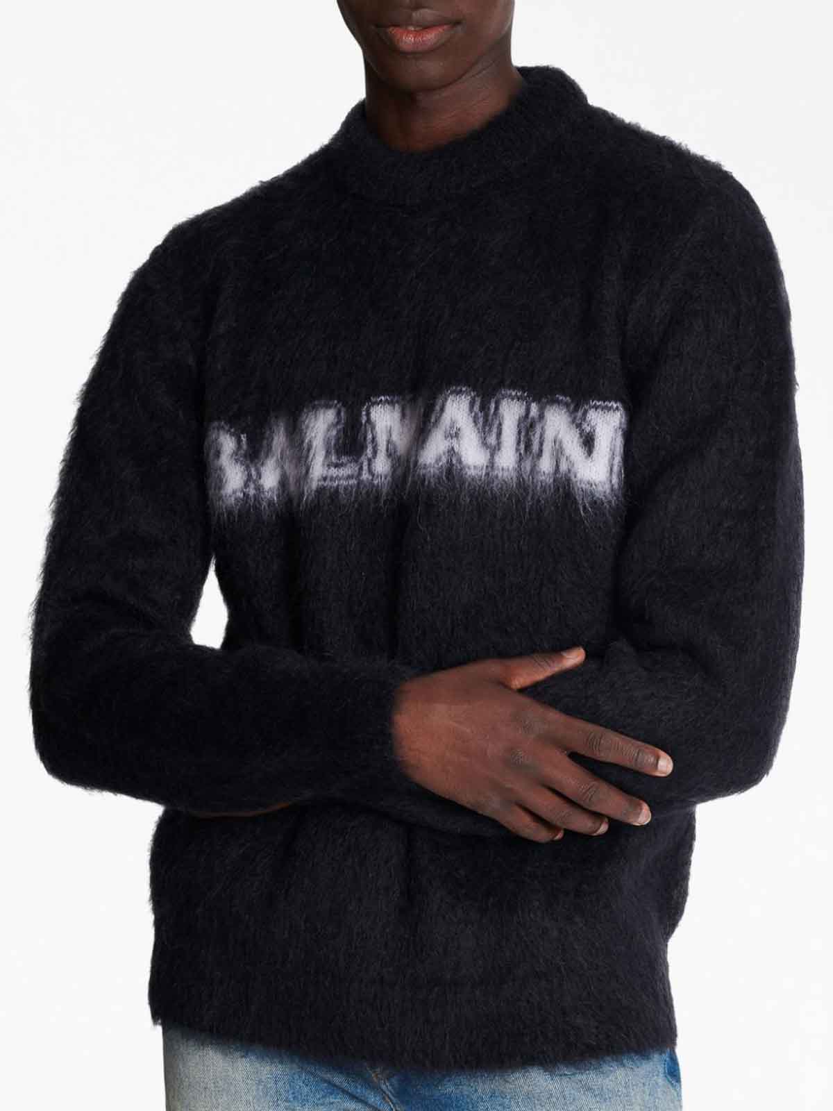 Balmain Logo-Print crewneck BH0KD000KF38EAB (Balmain / ニット・セーター・カーディガン ) | Balmain (バルマン)(3)