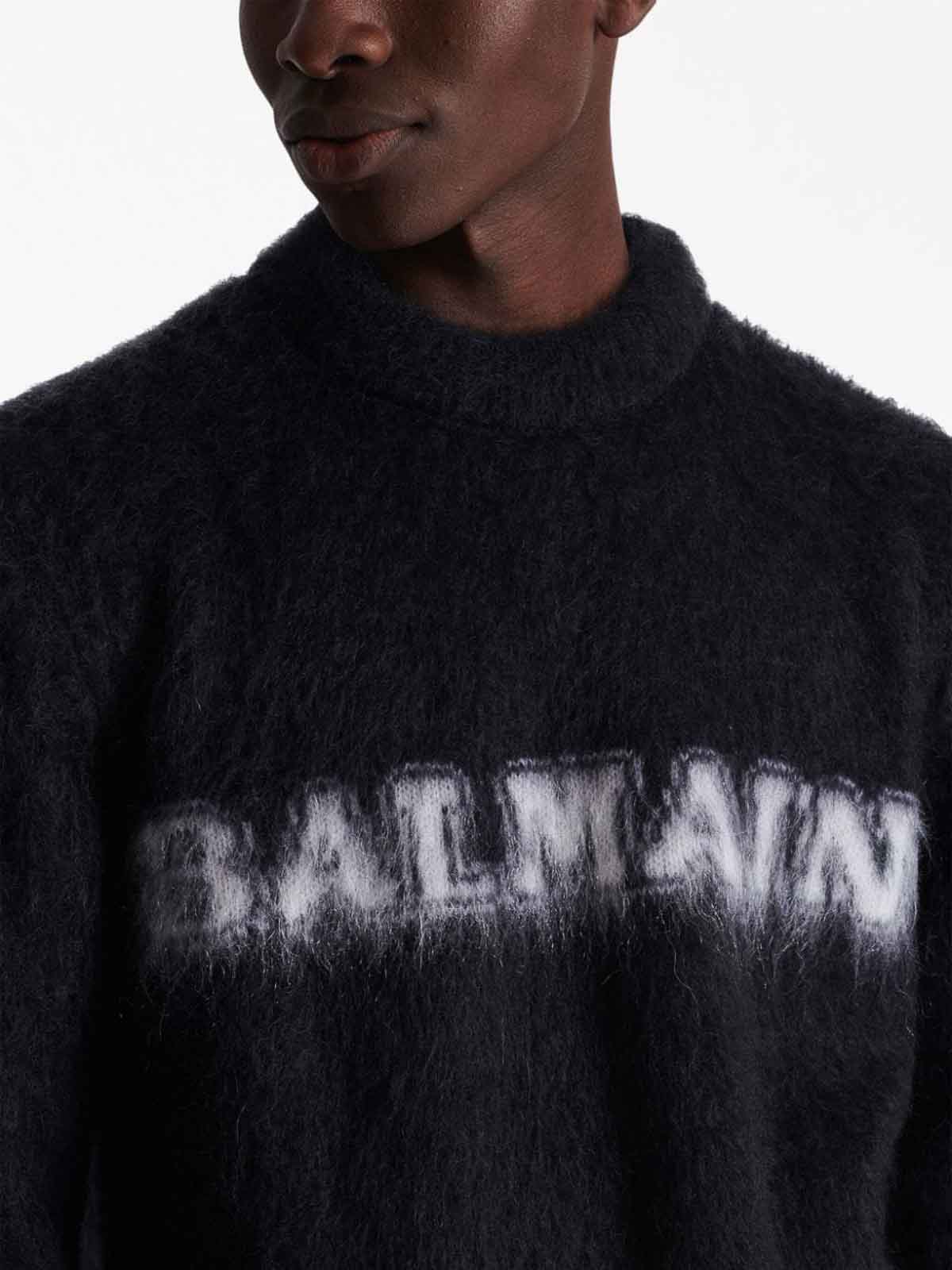 Balmain Logo-Print crewneck BH0KD000KF38EAB (Balmain / ニット・セーター・カーディガン ) | Balmain (バルマン)(4)