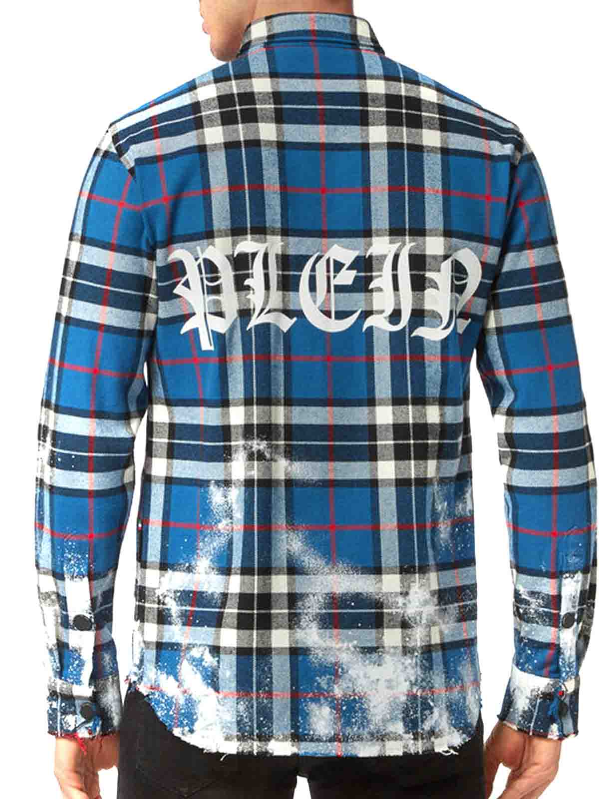 Cotton blue shirt AABCMRP1841PTE003N (PHILIPP PLEIN / シャツ・ブラウス ) | PHILIPP PLEIN (フィリップ プレイン)(2)