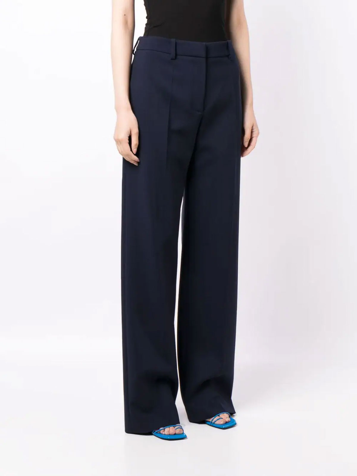 Wide-leg virgin-wool-blend trousers OWCO008F23FAB0014747 (Off-White / パンツ ) | Off-White (オフホワイト)(3)