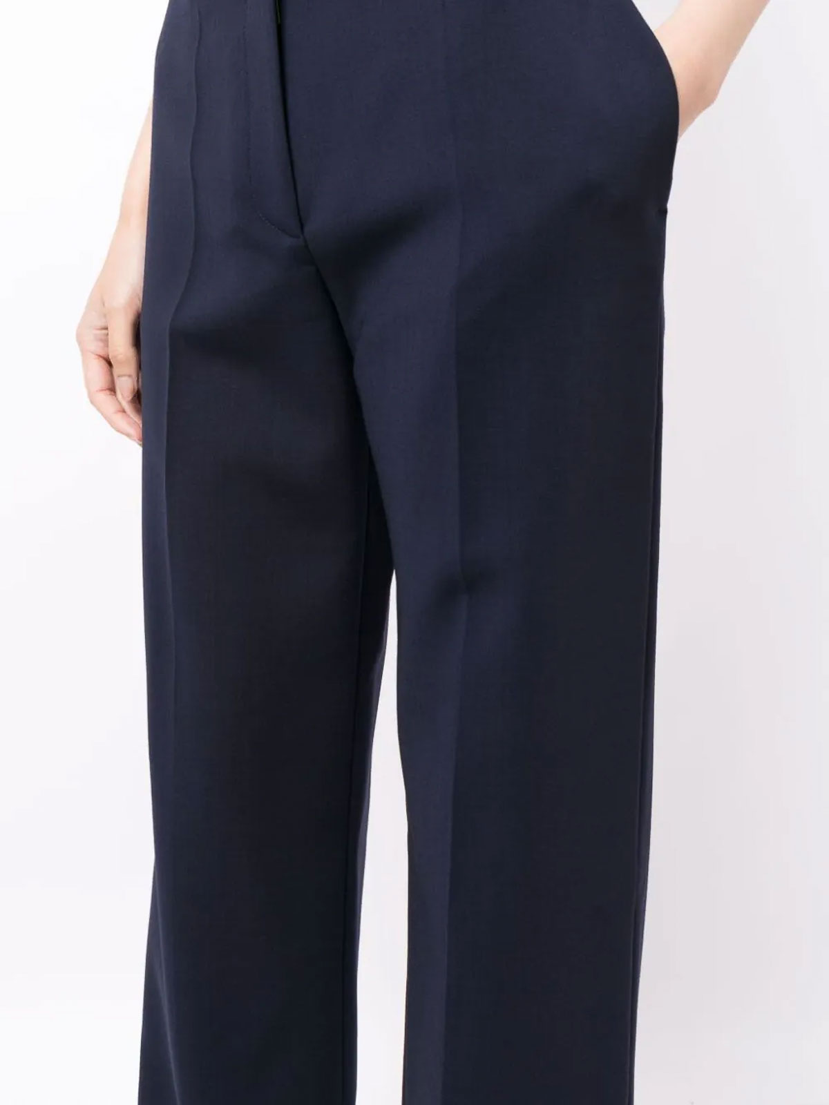 Wide-leg virgin-wool-blend trousers OWCO008F23FAB0014747 (Off-White / パンツ ) | Off-White (オフホワイト)(4)