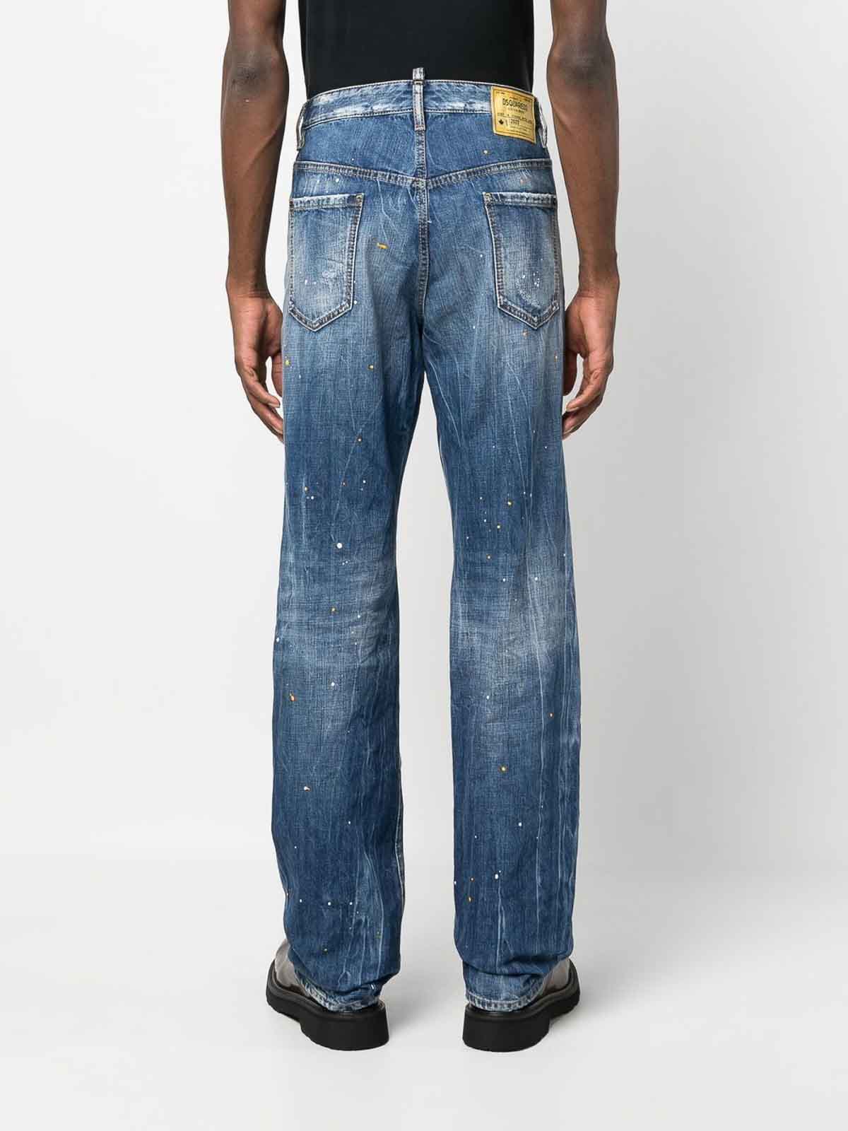 distressed-effect patchwork jeans S74LB1349S30309470 (Dsquared2 / ジーンズ ) | Dsquared2 (ディースクエアード)(3)