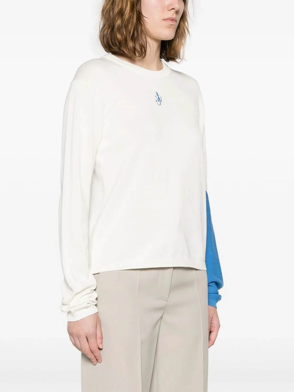 Contrast sleeve jumper KW1157YN0335001 (JW Anderson / Tシャツ・カットソー ) | JW Anderson (ジェイダブリュー アンダーソン)(1)