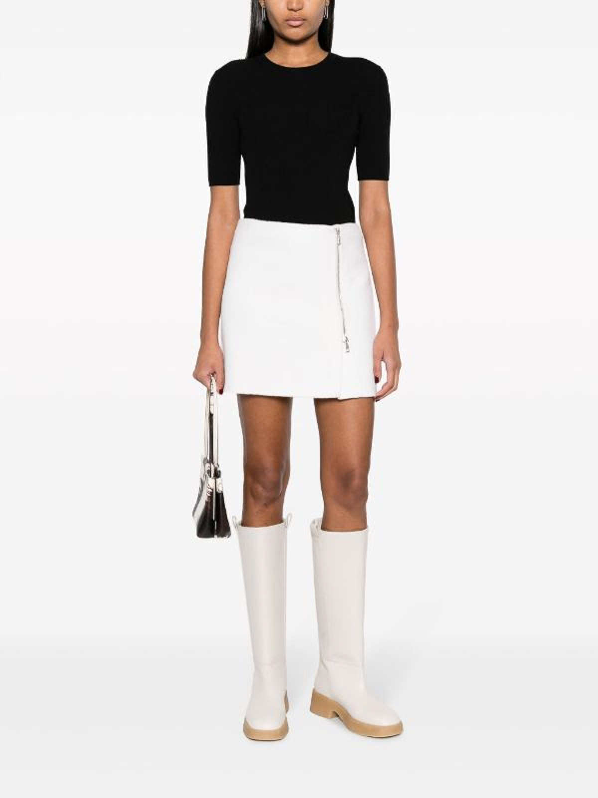 Ribbed-knit wool top D510795LEILA23013 (P.A.R.O.S.H. / Tシャツ・カットソー ) | P.A.R.O.S.H. (パロッシュ)(1)