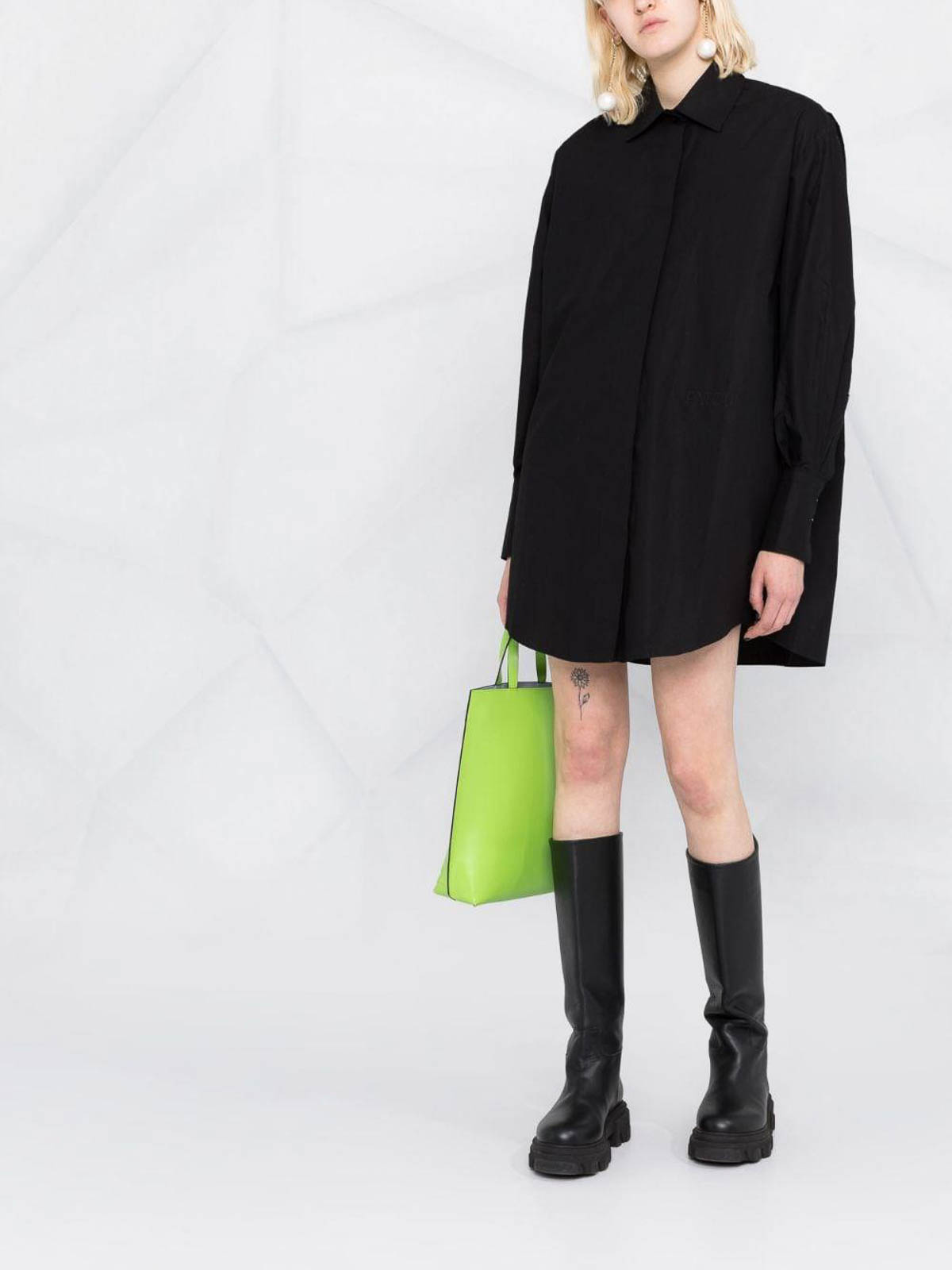 logo-print long-sleeved shirt DR0860017999B (Patou / シャツ・ブラウス ) | Patou (パトゥ)(1)