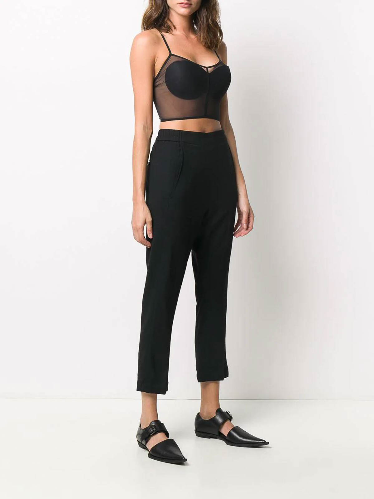 cropped straight trousers 1432208099 (Ann Demeulemeester / パンツ ) | Ann Demeulemeester (アンドゥムルメステール)(2)