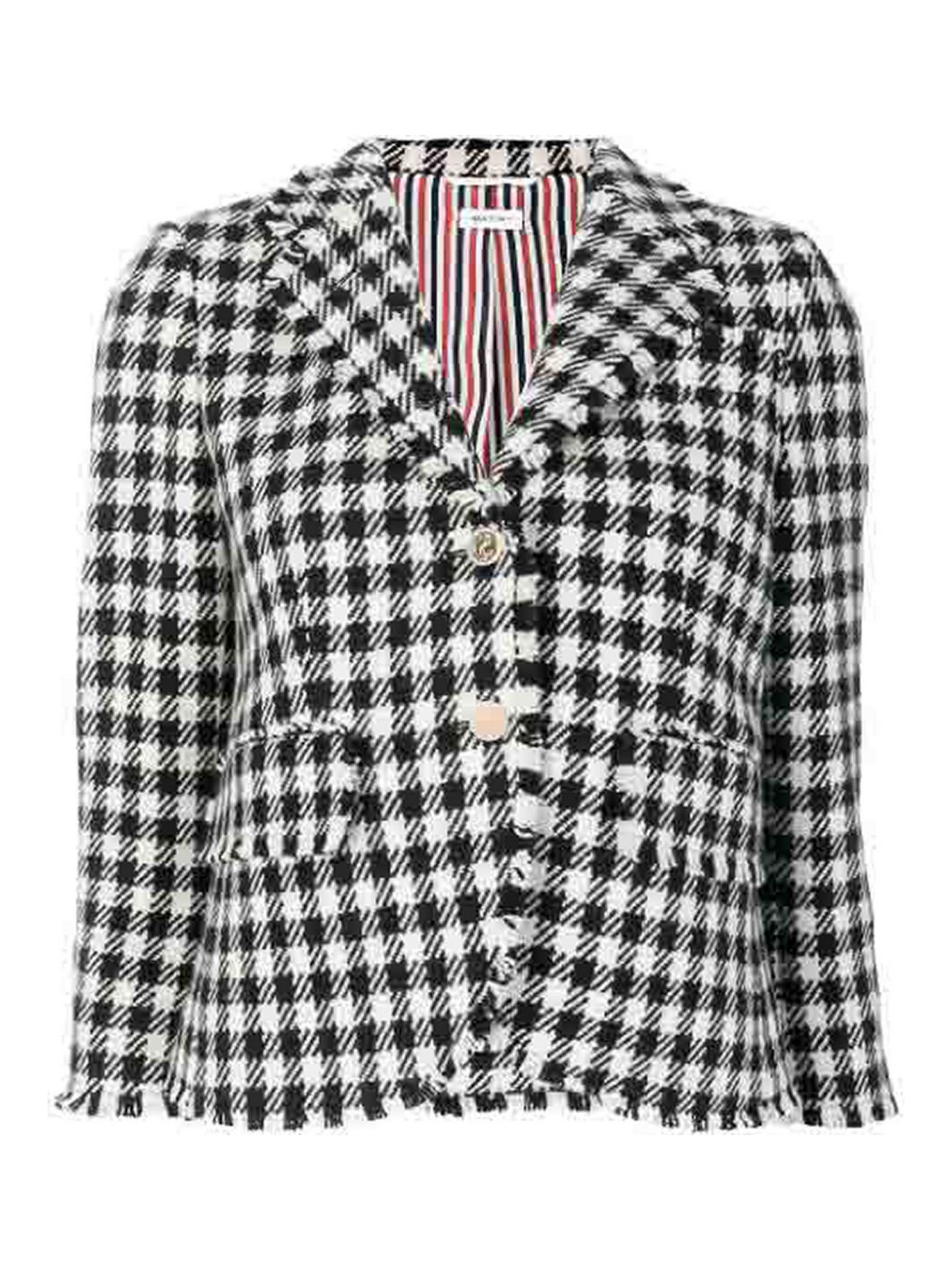 jacket check black white FBC010T02284980 (Thom Browne / ブレザー・ジャケット ) | Thom Browne (トム・ブラウン)