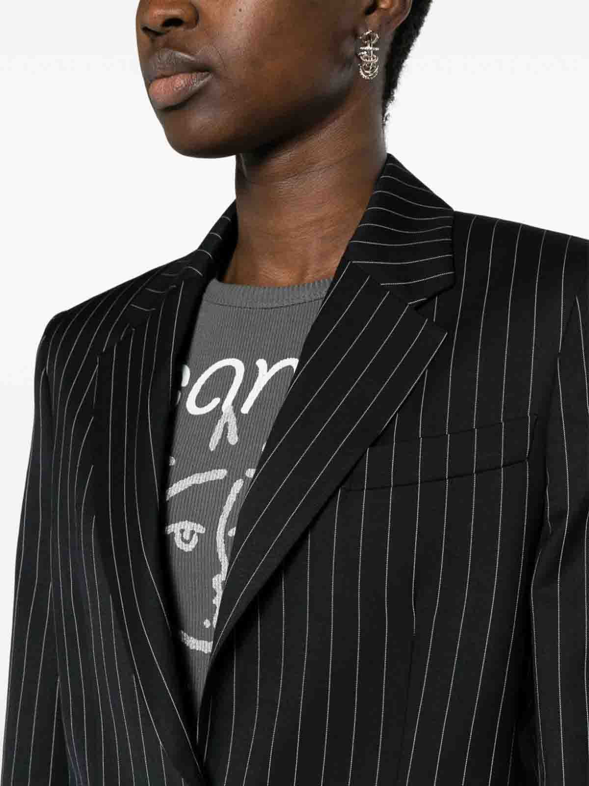 Pinstriped jacket 3641MDG2324711789 (MSGM / ブレザー・ジャケット ) | MSGM (エムエスジーエム)(2)