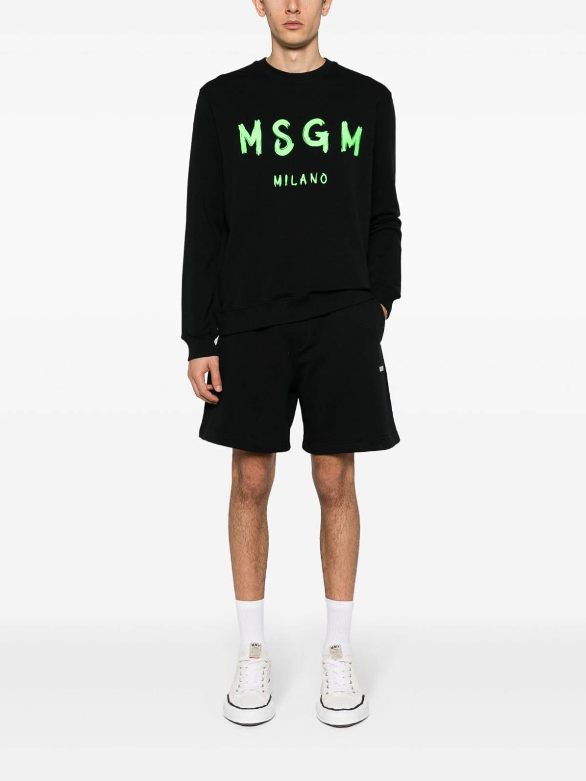 Shorts with logo 3640MB7624700099 (MSGM / ショートパンツ ) | MSGM (エムエスジーエム)(1)