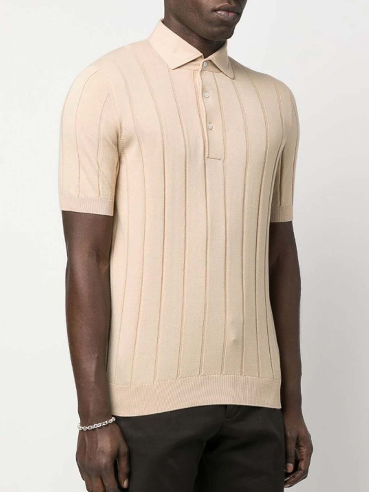 Ribbed polo EPLPMC66EP60020200 (LARDINI / ポロシャツ ) | LARDINI (ラルディーニ)(2)