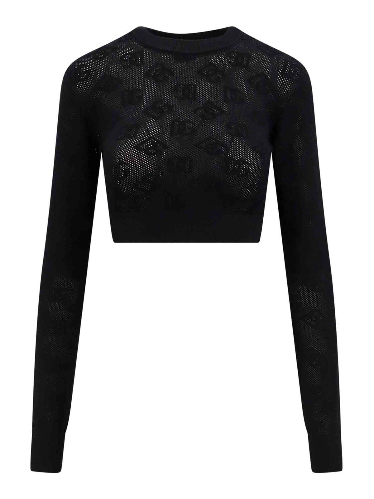 Viscose mesh top with all-over dg logo FXX14TJFMALN0000 (Dolce & Gabbana / タンクトップ・キャミソール ) | Dolce & Gabbana (ドルチェガッバーナ)
