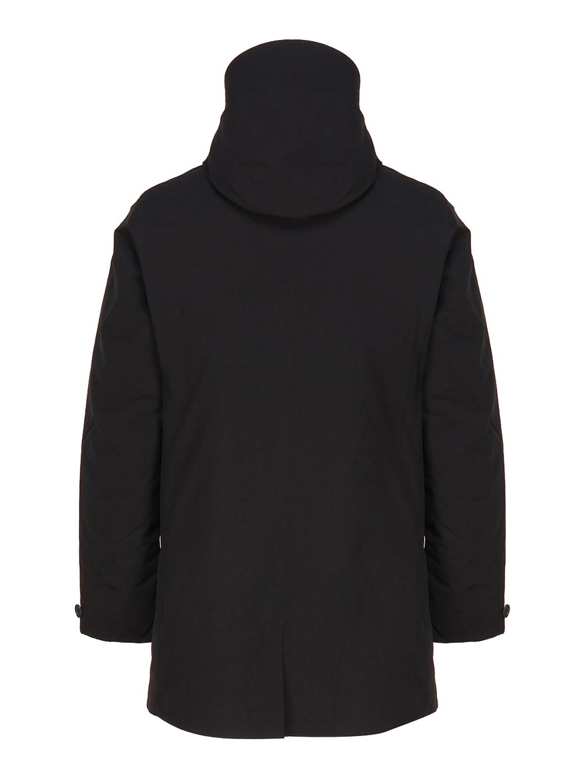 Short black coat D41368MGRIN1710000 (SAVE THE DUCK / コート ) | SAVE THE DUCK (セイブ ザ ダック)(1)