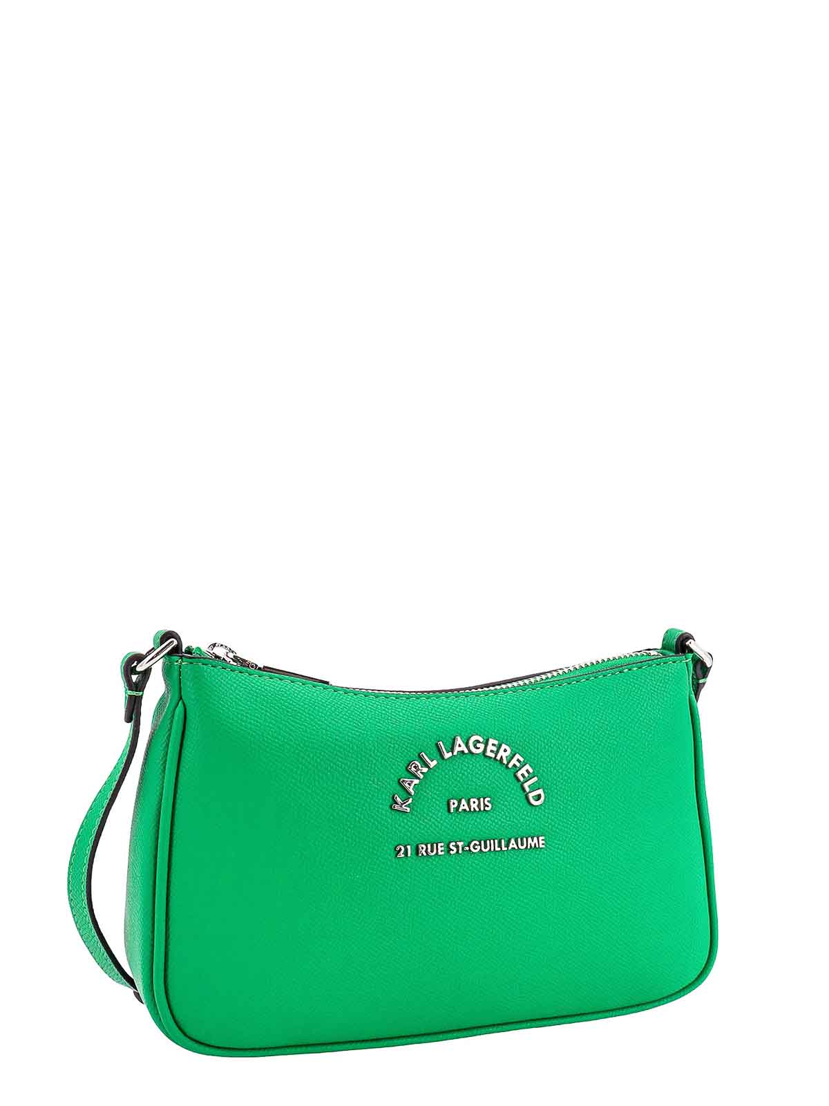 Leather shoulder bag with frontal metal logo 235W3126A712 (KARL LAGERFELD / ハンドバッグ・ショルダーバッグ ) | KARL LAGERFELD (カール・ラガーフェルド)(2)