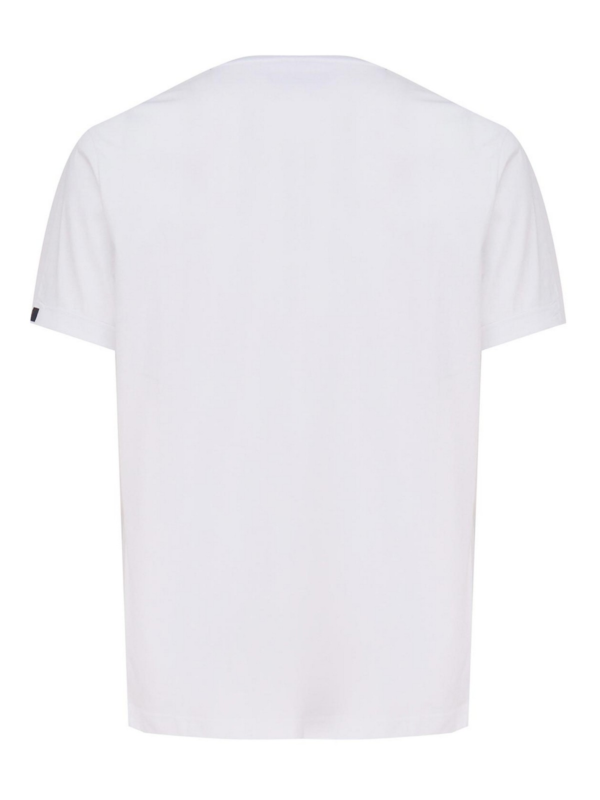 Cotton T-Shirt With Contrasting Color Collar NPMB3481330UCXB001 (Fay / Tシャツ・カットソー ) | Fay (フェイ)(1)