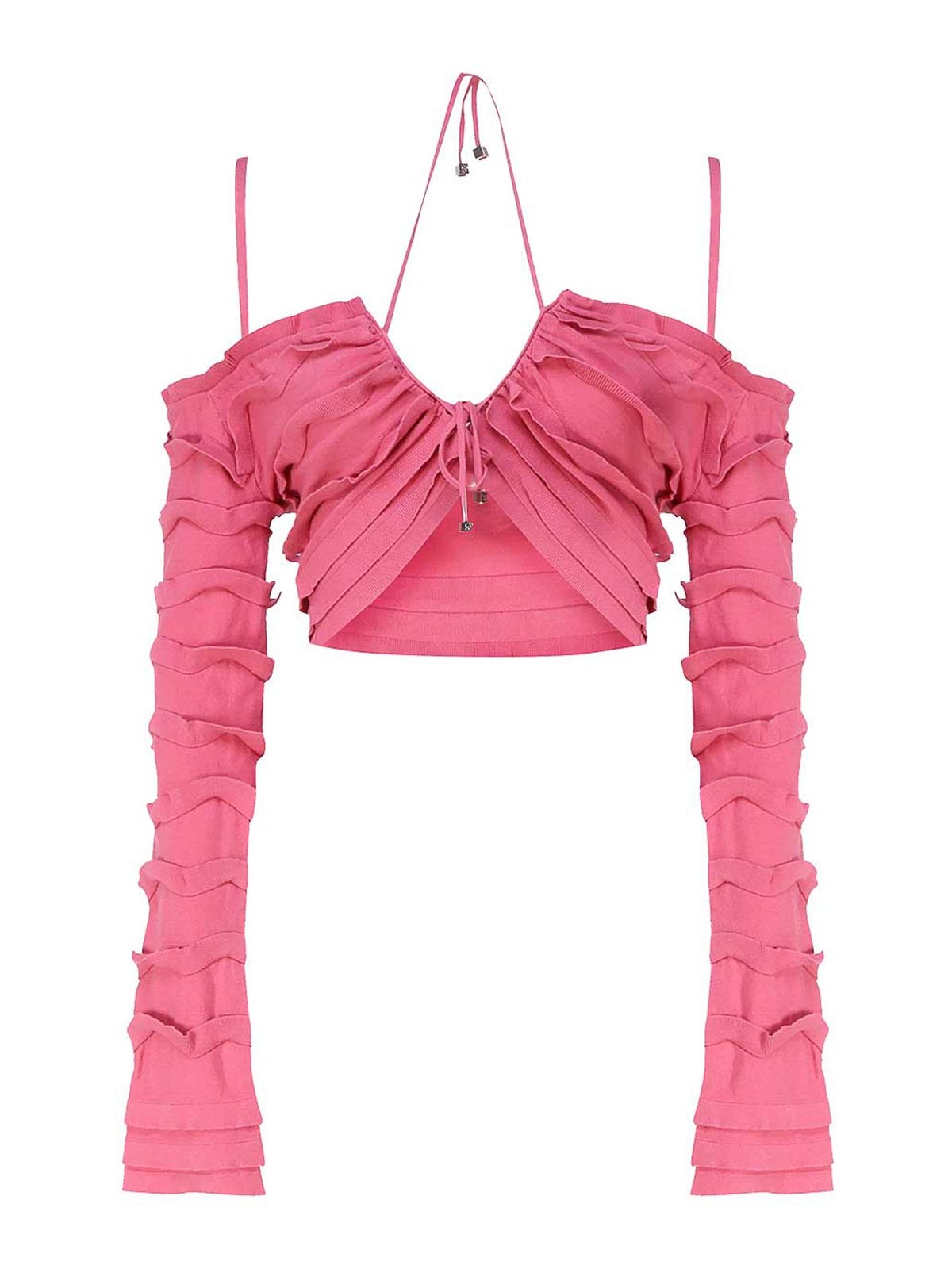 Knit Top With Ruffles 2M446AN0722 (Blumarine / Tシャツ・カットソー ) | Blumarine (ブルマリン)