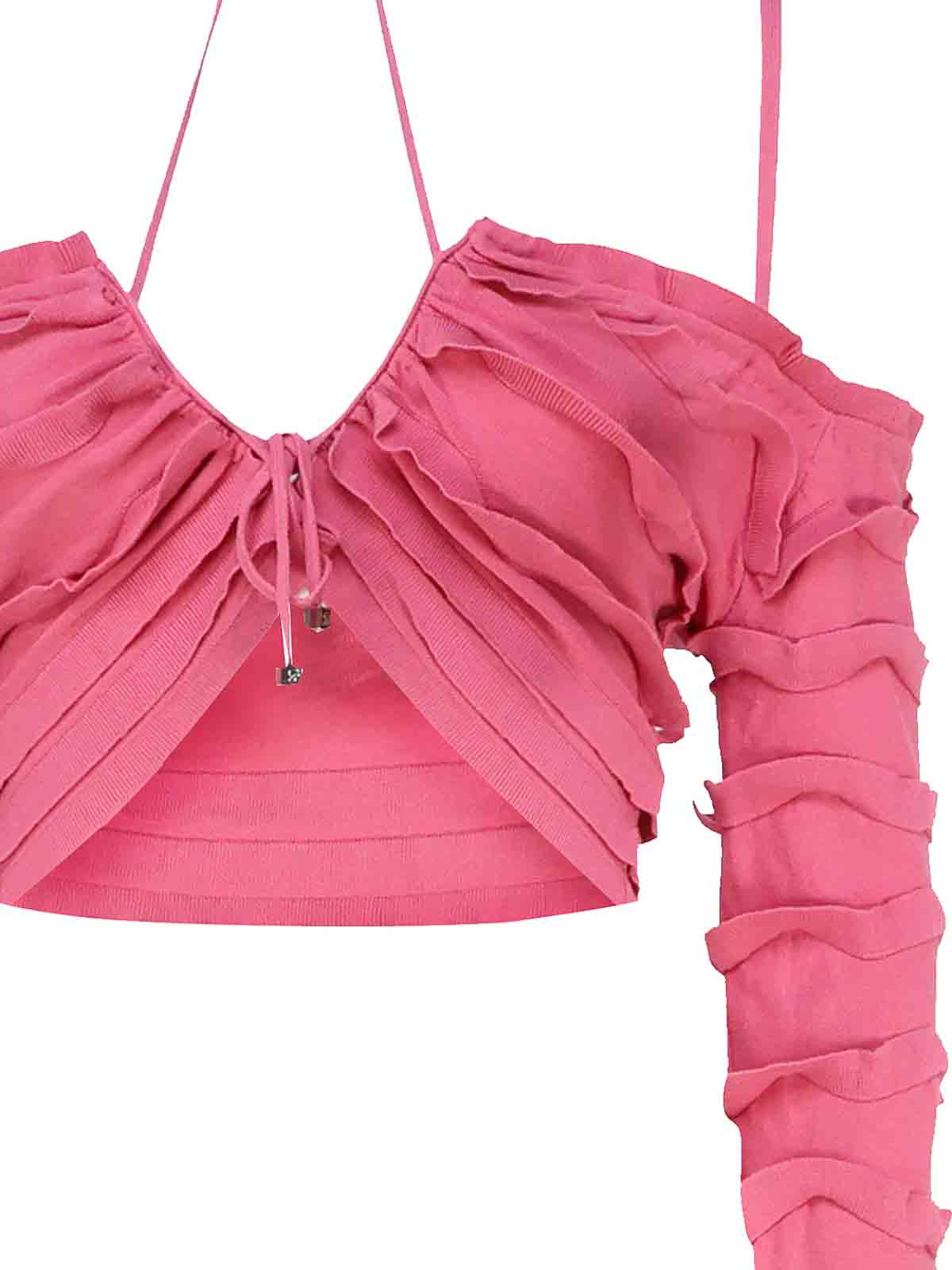 Knit Top With Ruffles 2M446AN0722 (Blumarine / Tシャツ・カットソー ) | Blumarine (ブルマリン)(2)