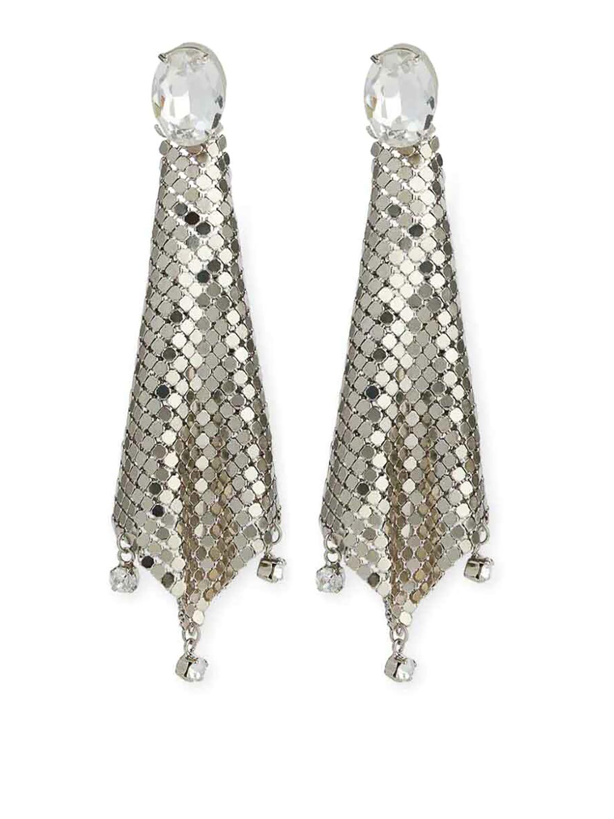 Mini mesh pixel strass earrings 24SBB0287MET042M064 (Rabanne / ピアス・イヤリング ) | Rabanne (ラバンヌ)