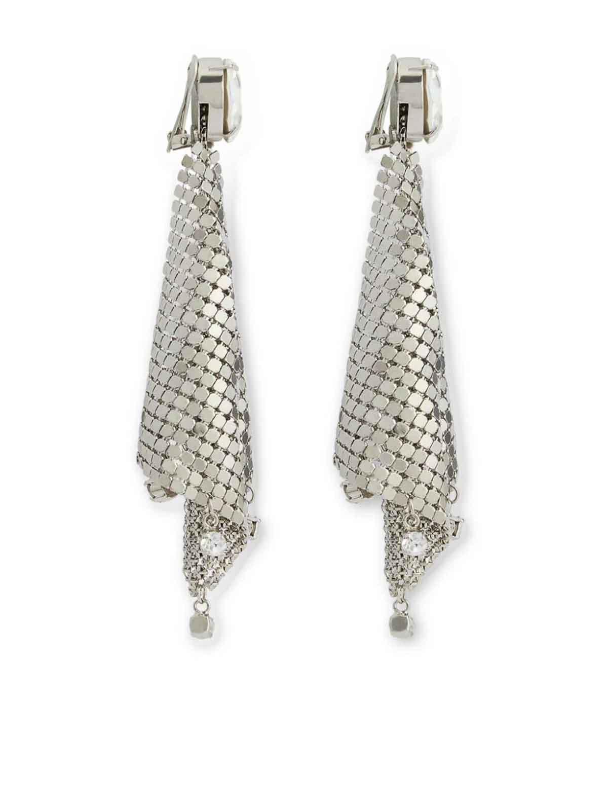 Mini mesh pixel strass earrings 24SBB0287MET042M064 (Rabanne / ピアス・イヤリング ) | Rabanne (ラバンヌ)(1)