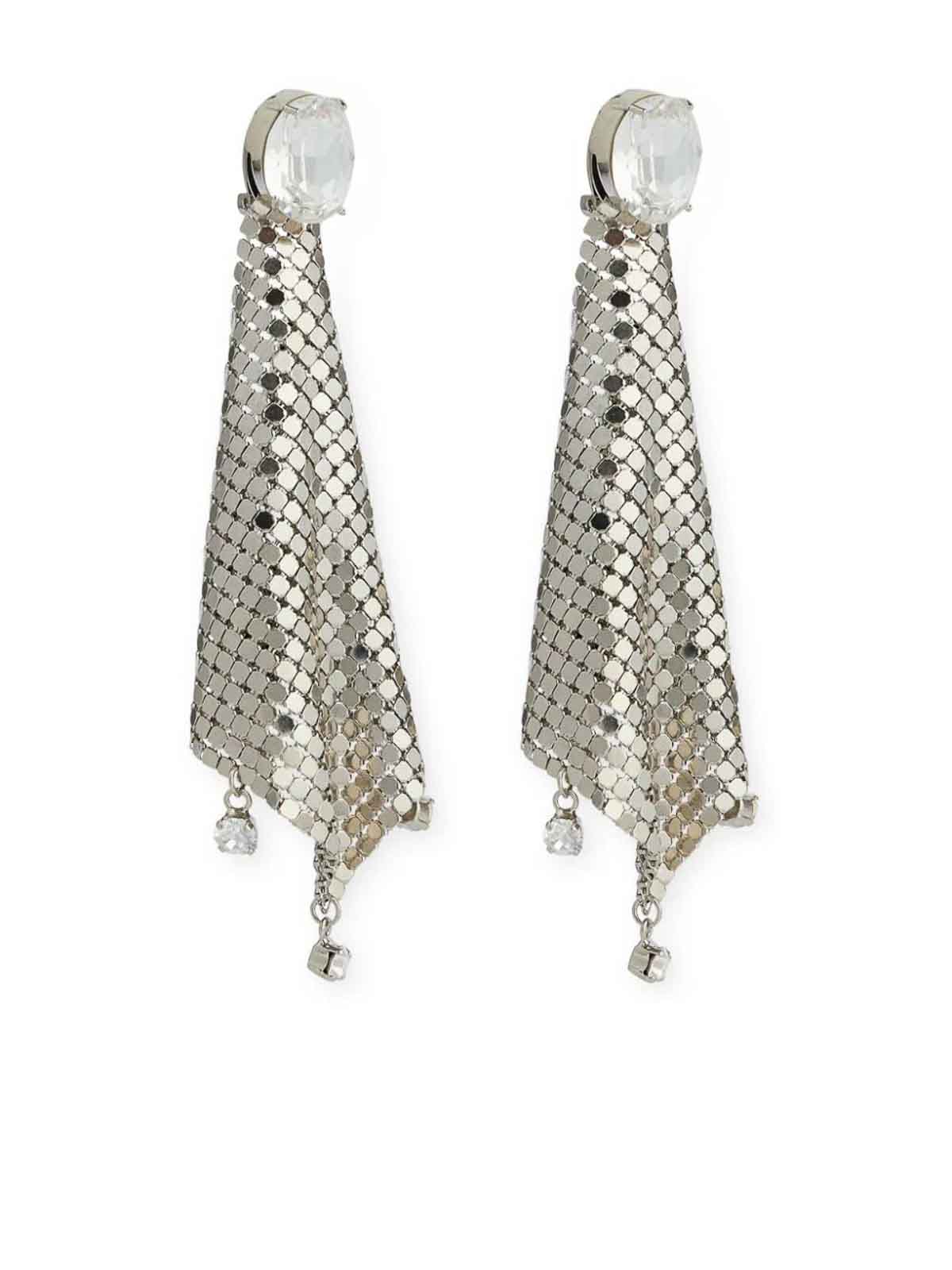 Mini mesh pixel strass earrings 24SBB0287MET042M064 (Rabanne / ピアス・イヤリング ) | Rabanne (ラバンヌ)(2)