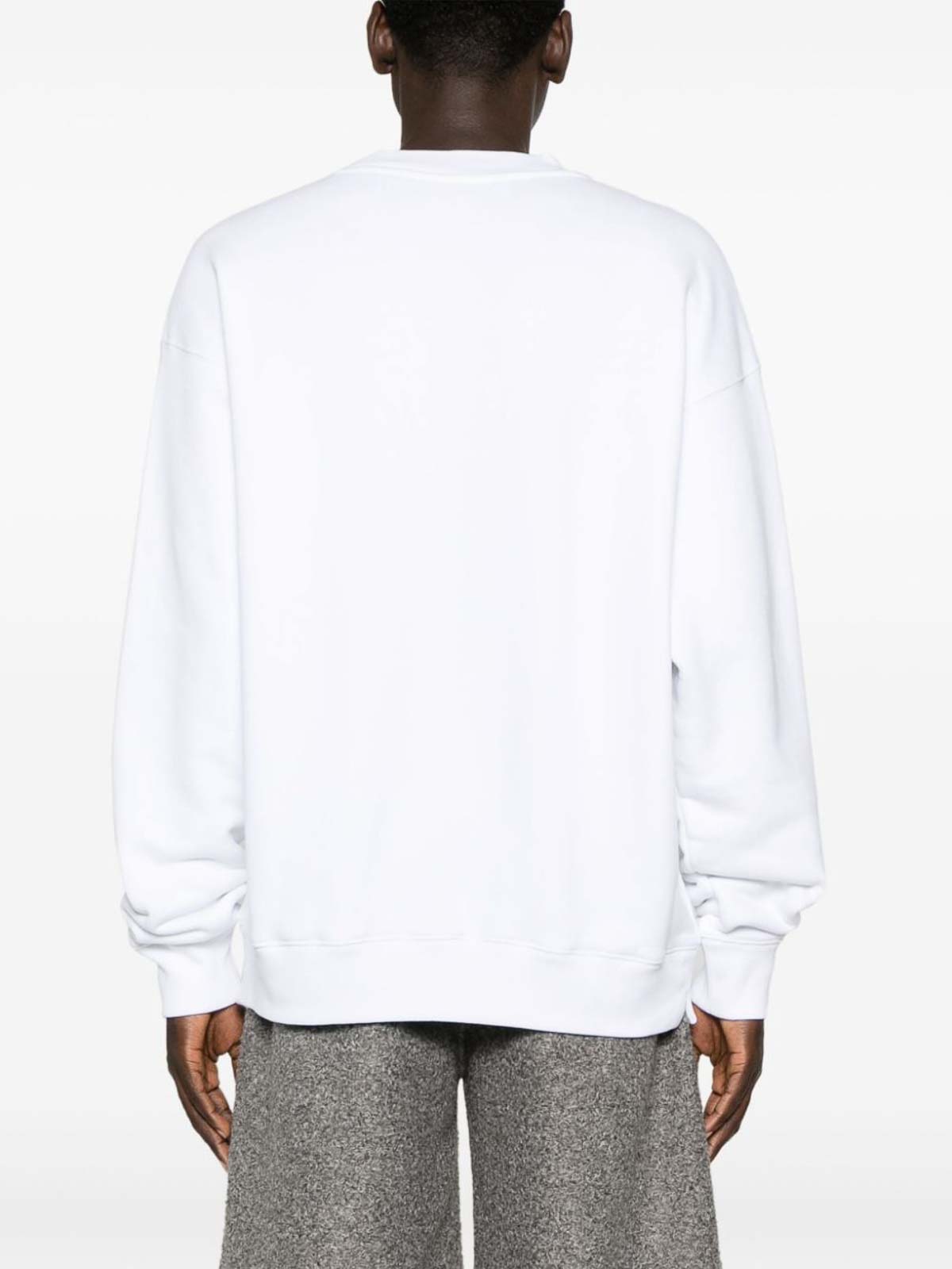 Embroidered-logo cotton sweatshirt OMBA054C99FLE0060110 (Off-White / スウェット・フーディー ) | Off-White (オフホワイト)(3)