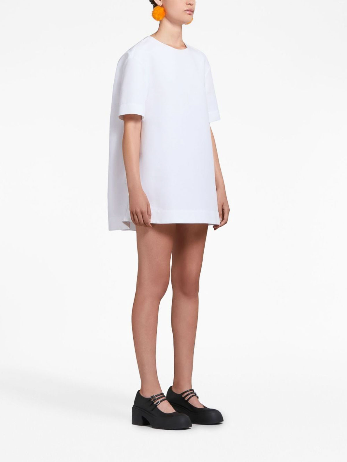 Short-sleeve cotton mini dress ABMA1171A0TCX2800W01 (Marni / ワンピース・ドレス・オールインワン ) | Marni (マルニ)(2)