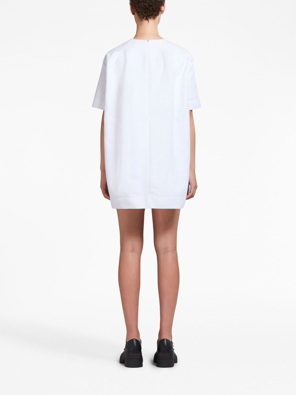Short-sleeve cotton mini dress ABMA1171A0TCX2800W01 (Marni / ワンピース・ドレス・オールインワン ) | Marni (マルニ)(3)