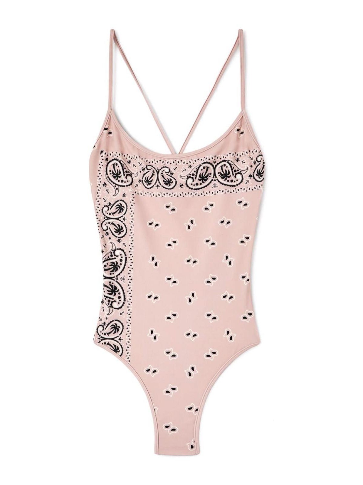 Paisley-print criss-cross swimsuit PWFC009S24FAB0023030 (Palm Angels / ワンピース・ドレス・オールインワン ) | Palm Angels (パームエンジェルス)