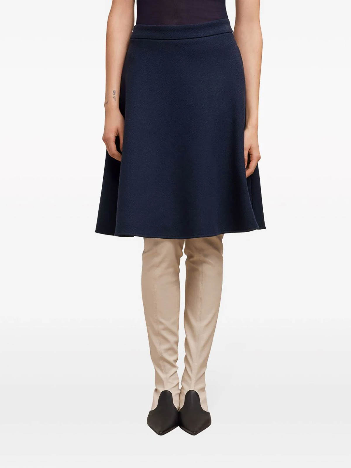 Viring-wool blend a-line skirt FSK215WV0016430 (AMI Paris / スカート ) | AMI Paris (アミパリス)(4)