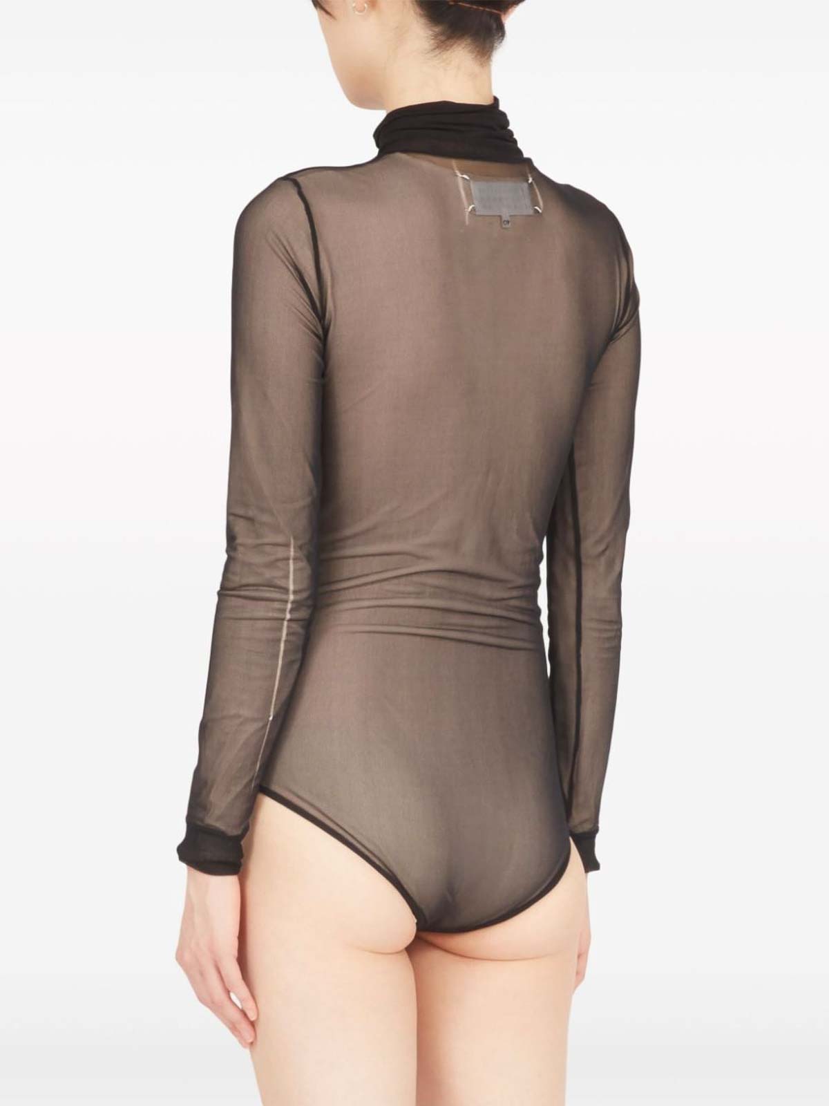 Four-stitch sheer bodysuit S51NA0098S24639900 (Maison Margiela / ボディスーツ ) | Maison Margiela (メゾン マルジェラ)(2)