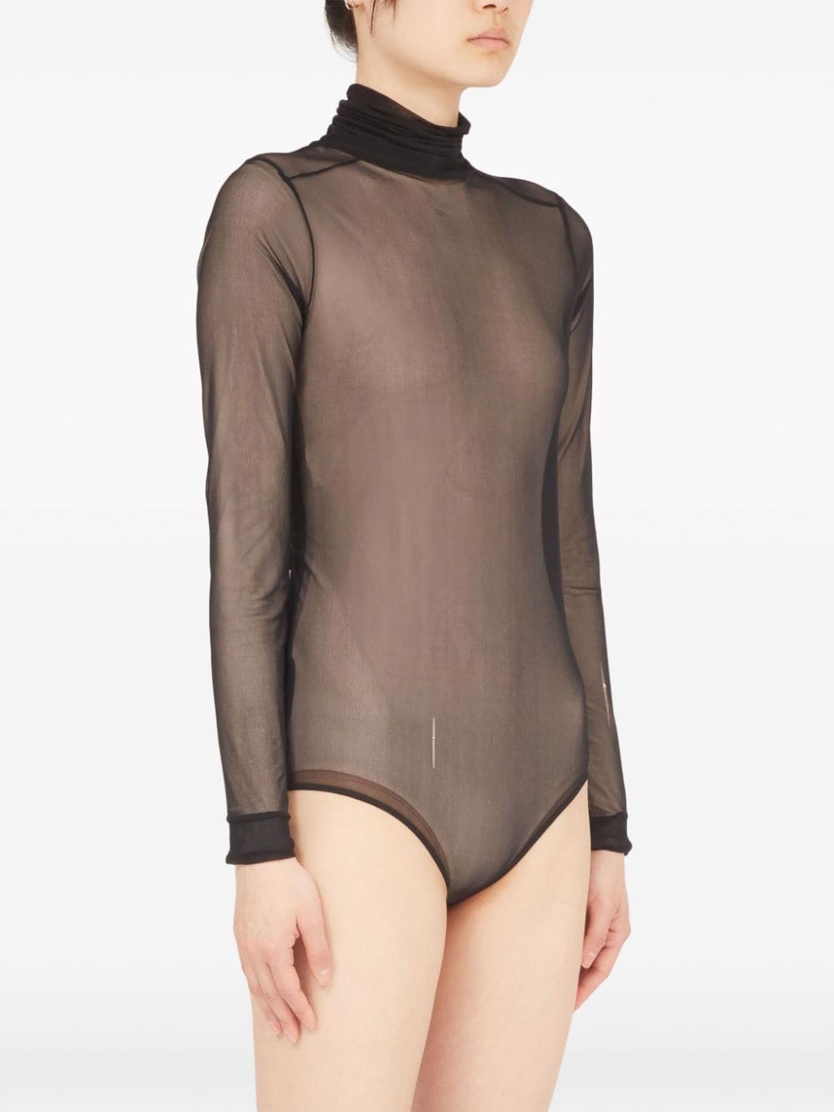 Four-stitch sheer bodysuit S51NA0098S24639900 (Maison Margiela / ボディスーツ ) | Maison Margiela (メゾン マルジェラ)(4)