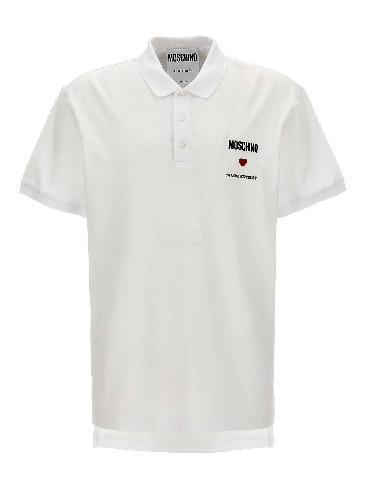 In Love We Trust Polo Shirt 160202421001 (MOSCHINO / ポロシャツ ) | MOSCHINO (モスキーノ)