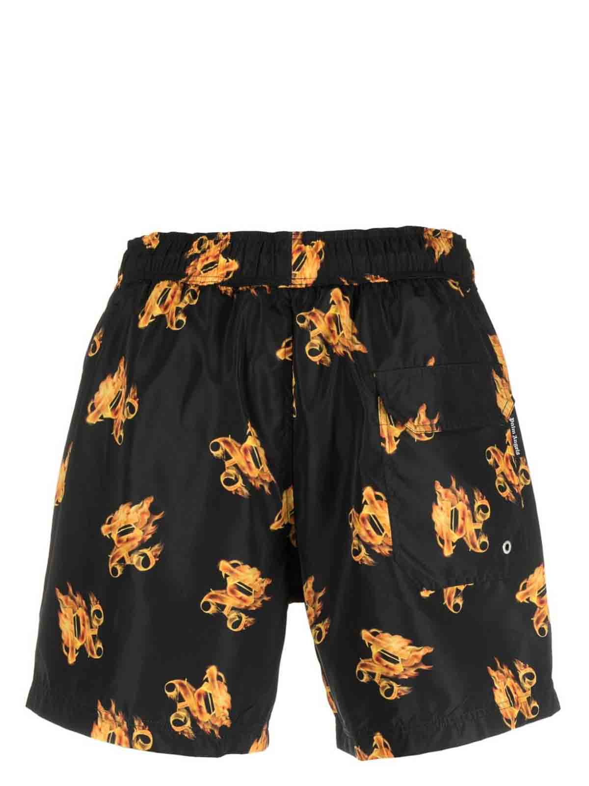 Burning pa swimming shorts PMFD002R24FAB0051076 (Palm Angels / スイムウェア ) | Palm Angels (パームエンジェルス)(1)