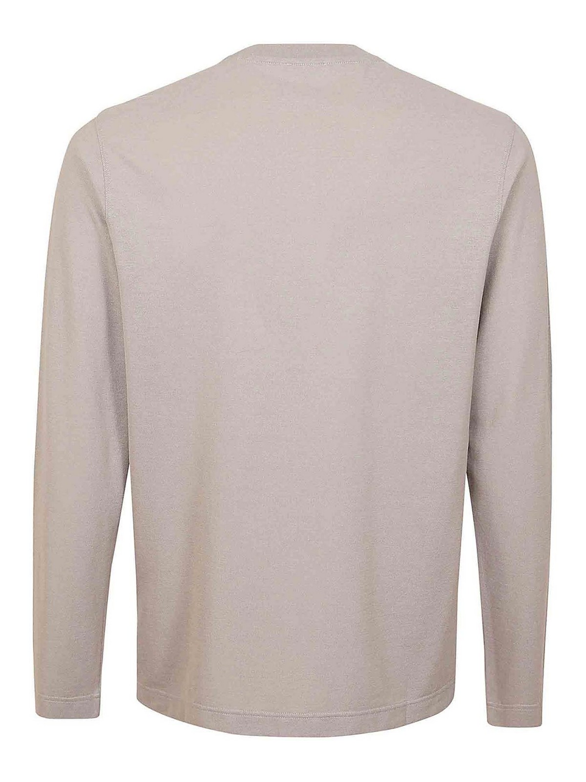 Long ribbed ice Tshirt 812643ZG380Z1477 (ZANONE / Tシャツ・カットソー ) | ZANONE (ザノーネ)(1)