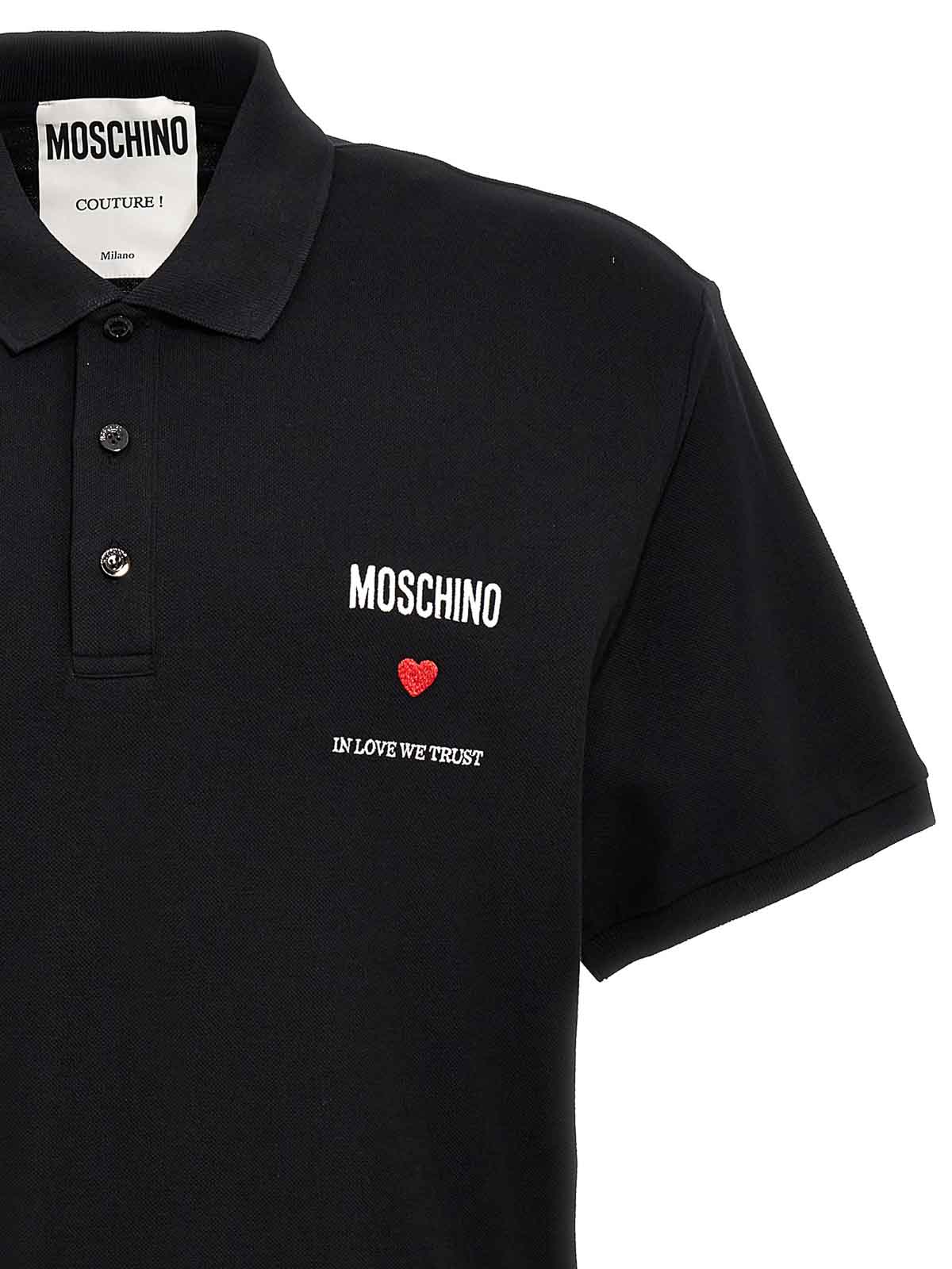 In Love We Trust Polo Shirt 160202421555 (MOSCHINO / ポロシャツ ) | MOSCHINO (モスキーノ)(2)