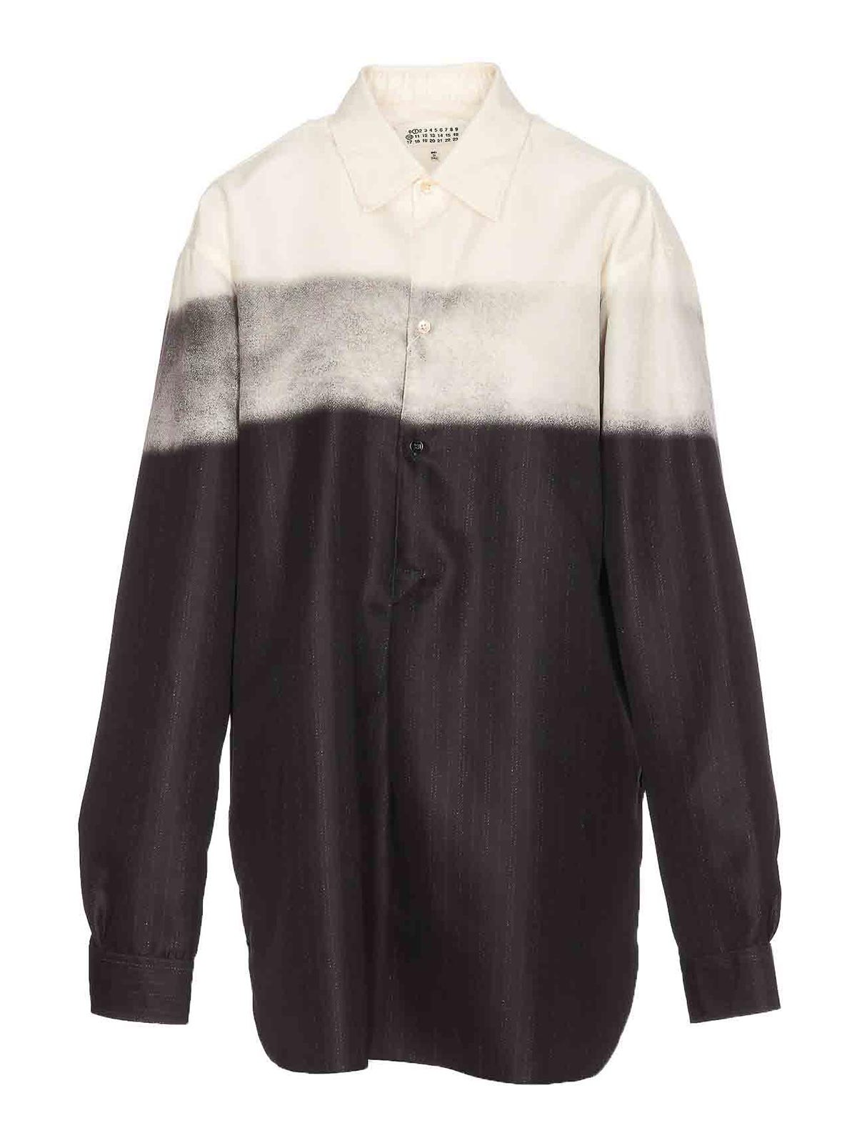 Trompe loeil pinstripe shirt S51DT0010S78466001S (Maison Margiela / シャツ・ブラウス ) | Maison Margiela (メゾン マルジェラ)