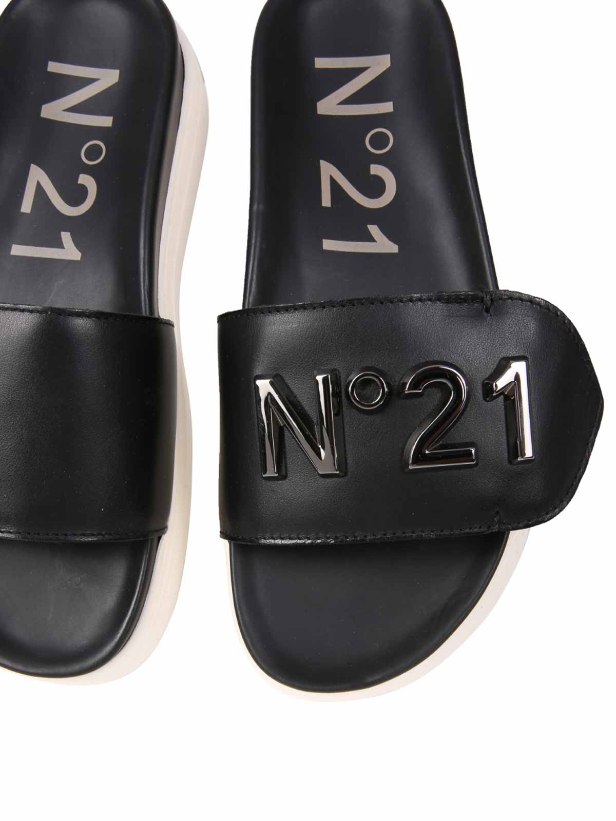 Logo sandals 21ESP01660166N001 (N°21 / サンダル ) | N°21 (ヌメロ ヴェントゥーノ)(3)
