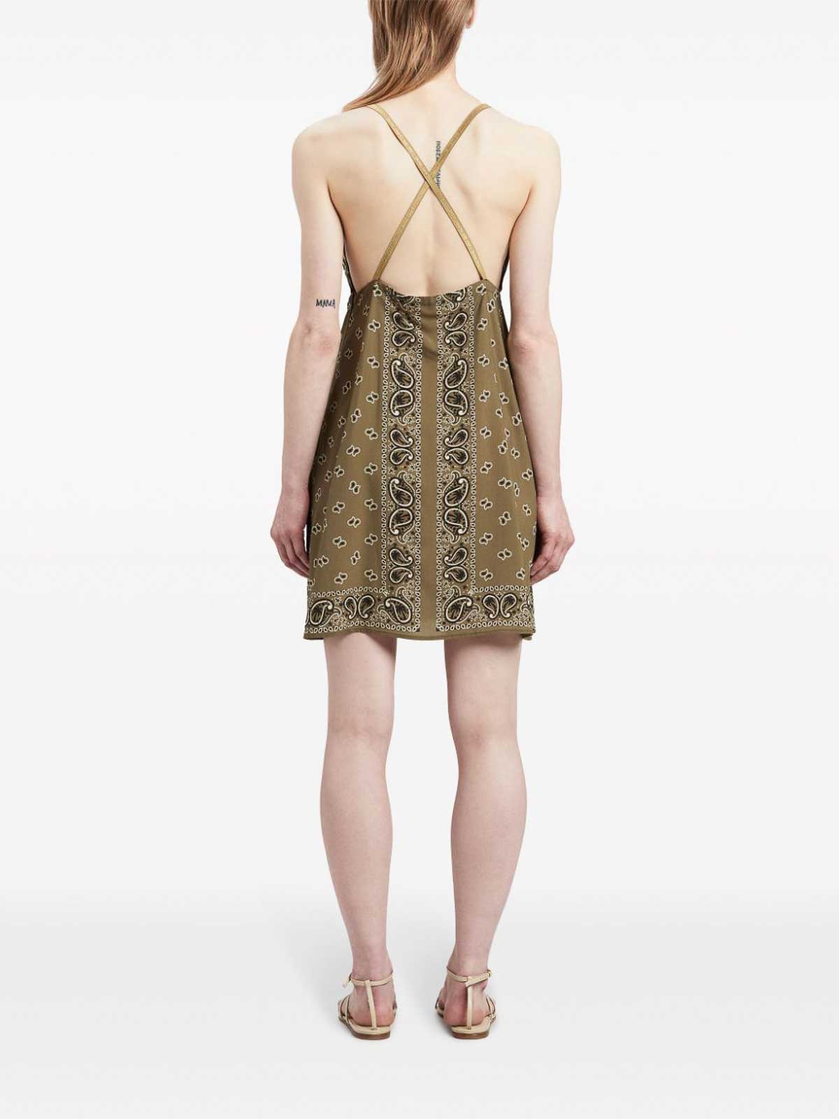 Paisley-print slip dress PWDJ007FAB0015656 (Palm Angels / ワンピース・ドレス・オールインワン ) | Palm Angels (パームエンジェルス)(2)