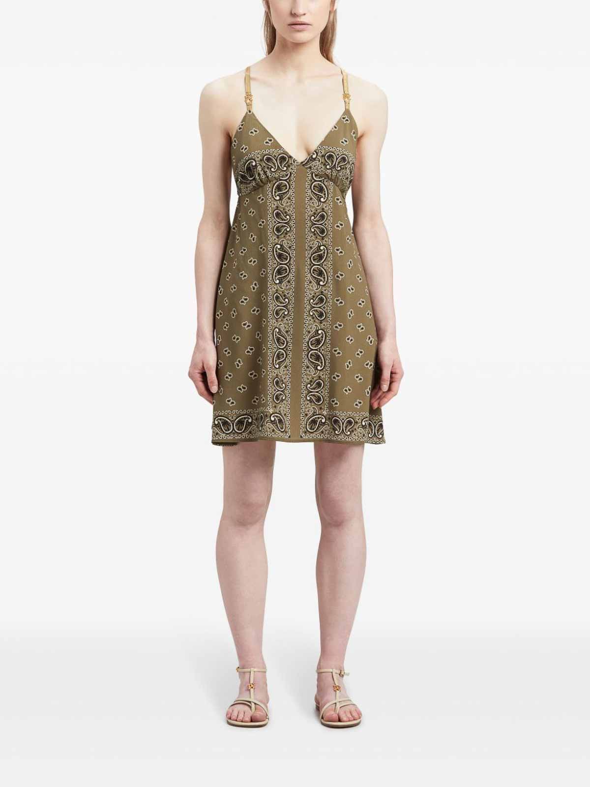 Paisley-print slip dress PWDJ007FAB0015656 (Palm Angels / ワンピース・ドレス・オールインワン ) | Palm Angels (パームエンジェルス)(3)