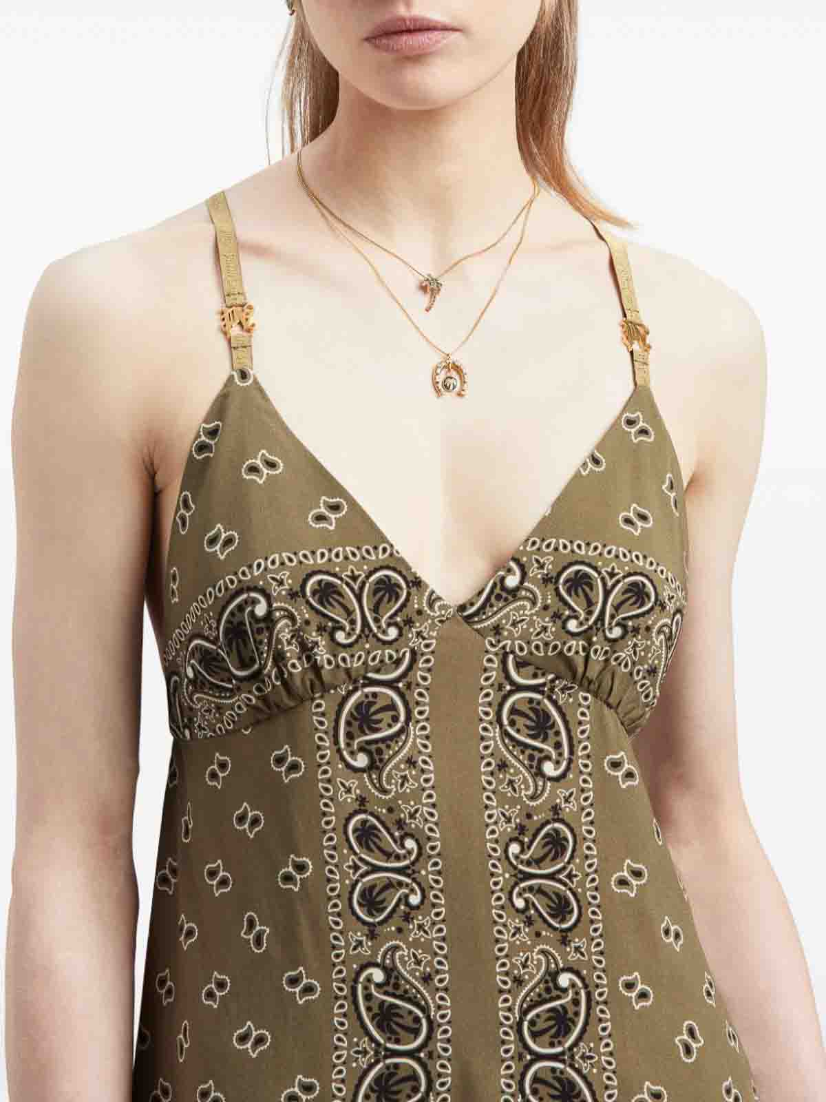 Paisley-print slip dress PWDJ007FAB0015656 (Palm Angels / ワンピース・ドレス・オールインワン ) | Palm Angels (パームエンジェルス)(5)