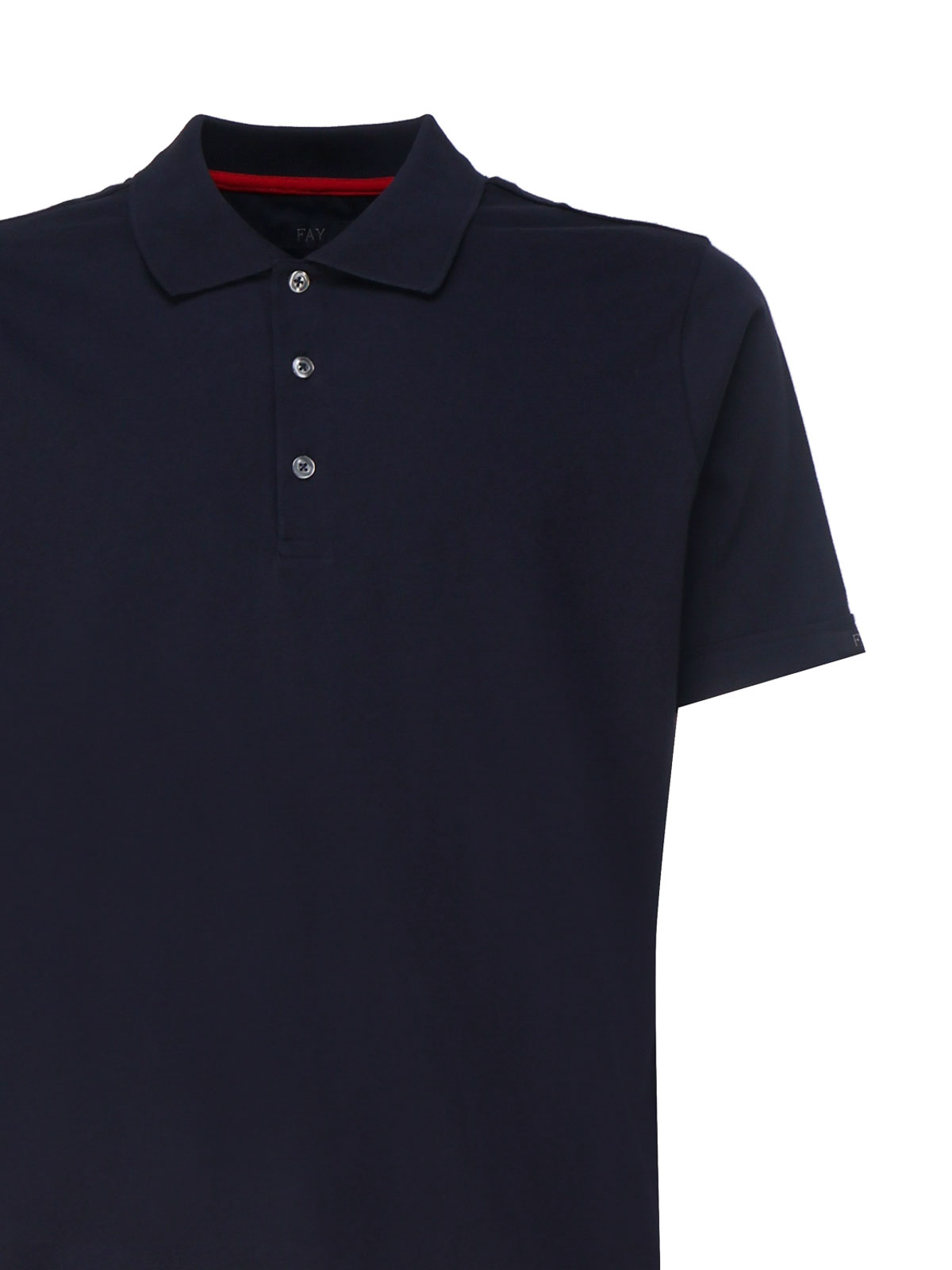 Short-sleeved polo shirt in cotton jersey NPMB2481340UCXU806 (Fay / ポロシャツ ) | Fay (フェイ)(2)