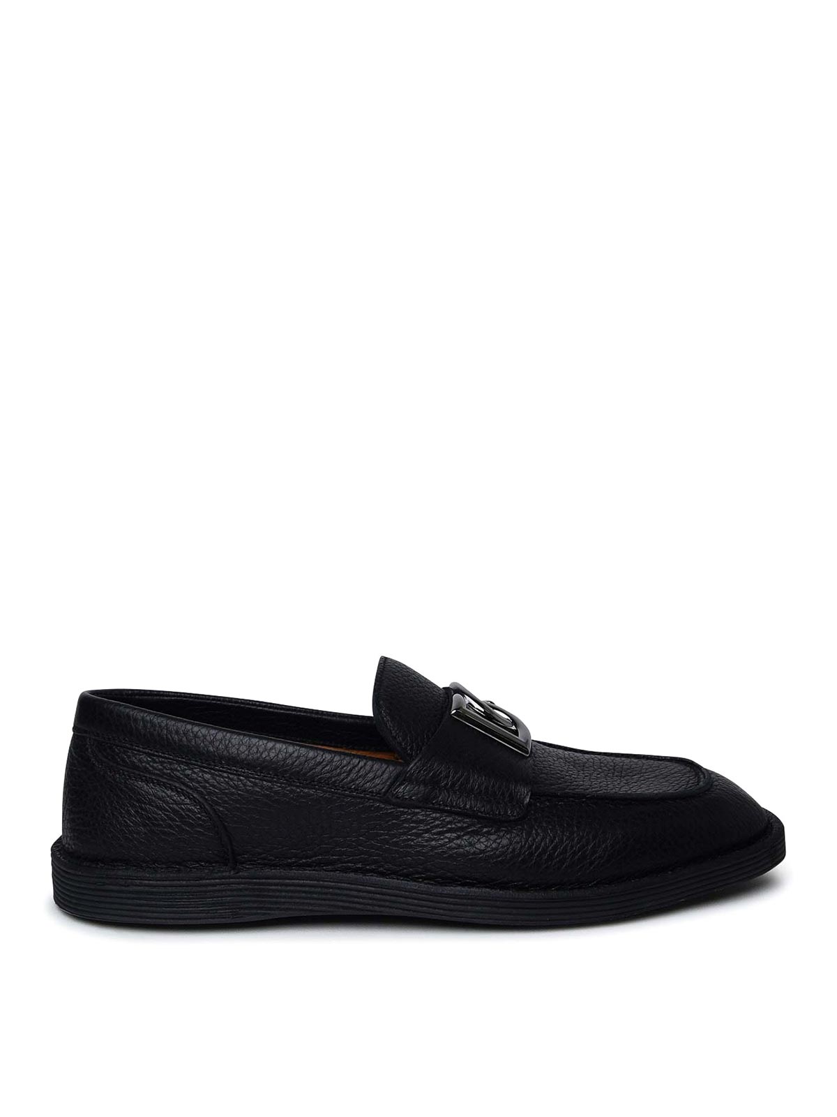 Black leather loafers A50601A803480999 (Dolce & Gabbana / ローファー ) | Dolce & Gabbana (ドルチェガッバーナ)