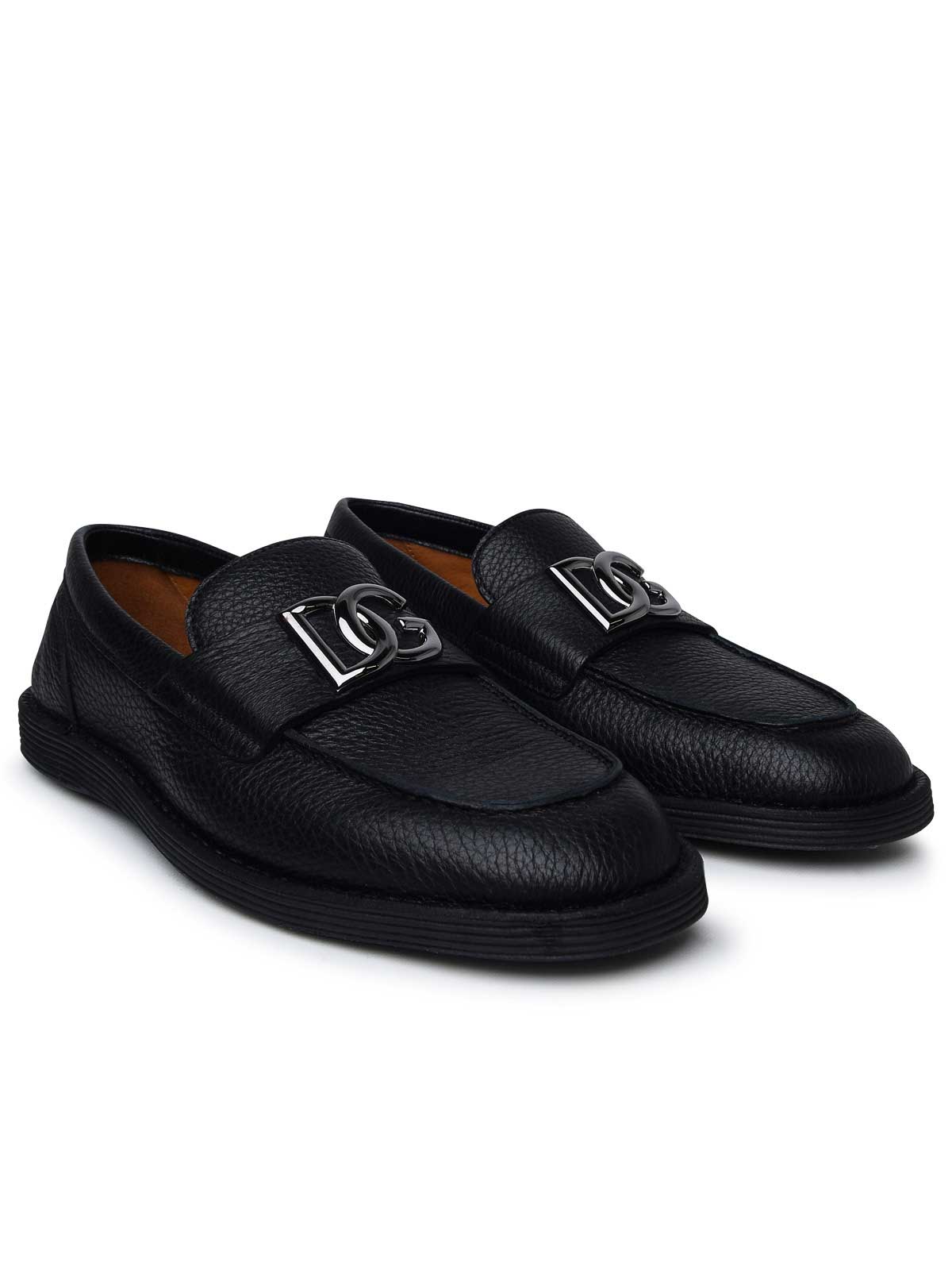 Black leather loafers A50601A803480999 (Dolce & Gabbana / ローファー ) | Dolce & Gabbana (ドルチェガッバーナ)(1)