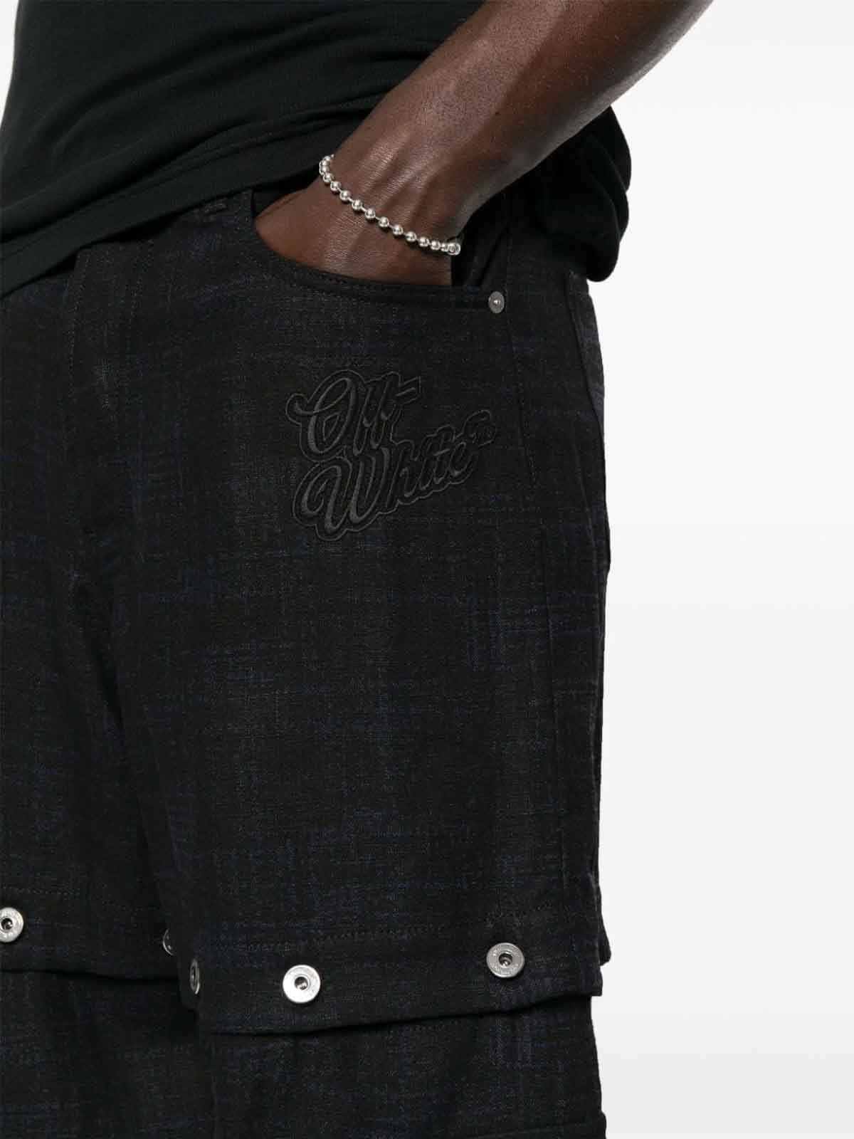 Checked Bermuda shorts OMCE047S24FAB0014710 (Off-White / パンツ ) | Off-White (オフホワイト)(4)