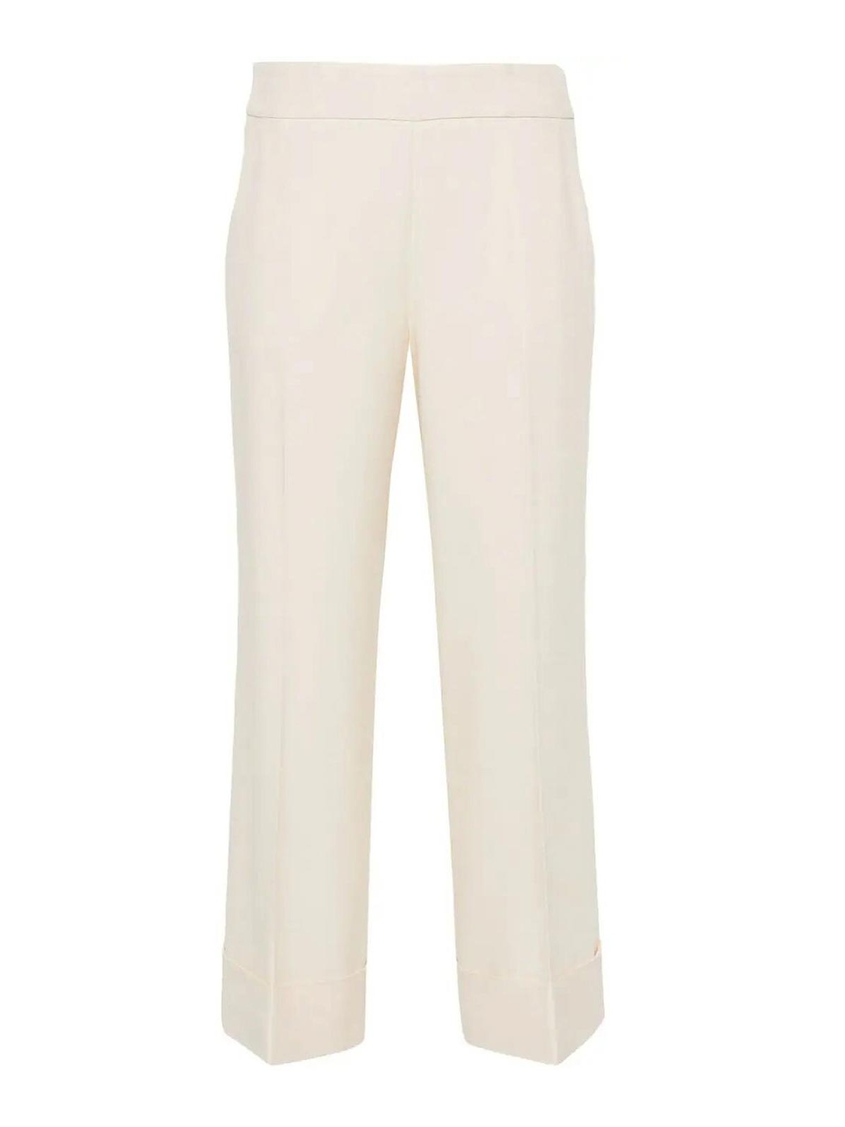 Side zip cropped pants P0473801958743 (PESERICO / パンツ ) | PESERICO (ペセリコ)
