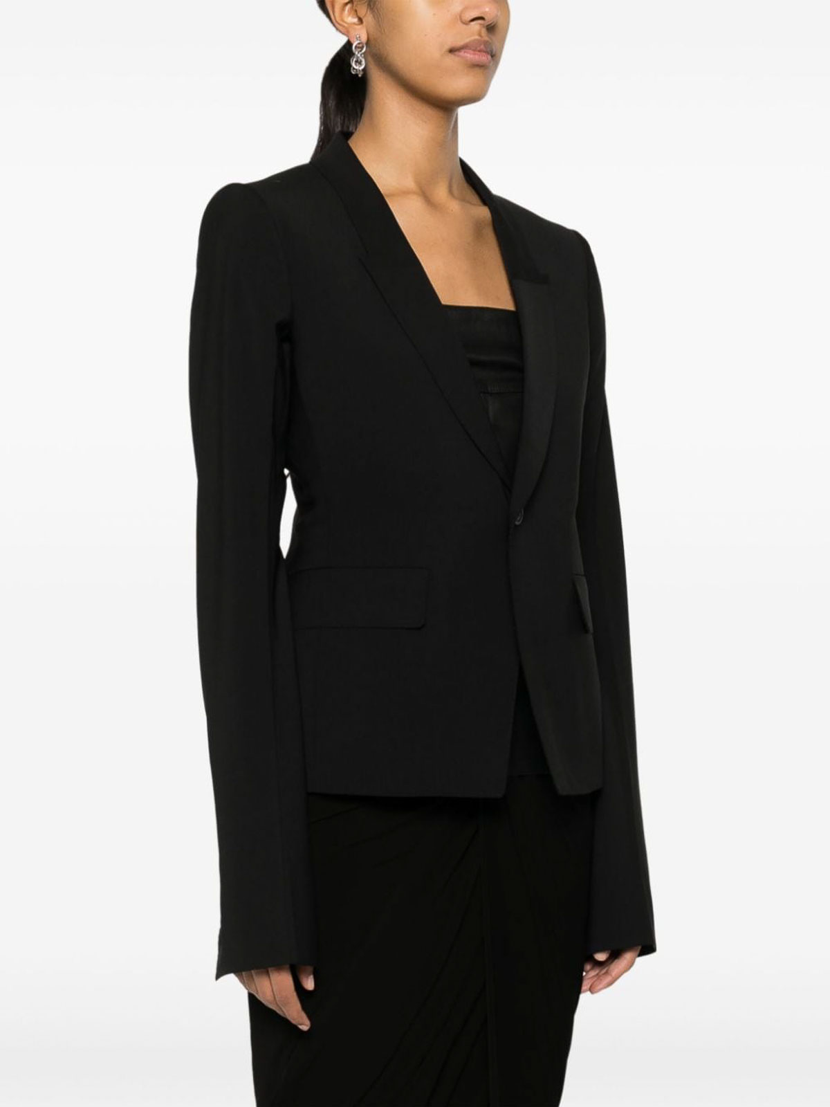 Wool Single-Breasted Blazer RP01D2764WL09 (Rick Owens / スーツ・ジャケット ) | Rick Owens (リック オウエンス)(3)